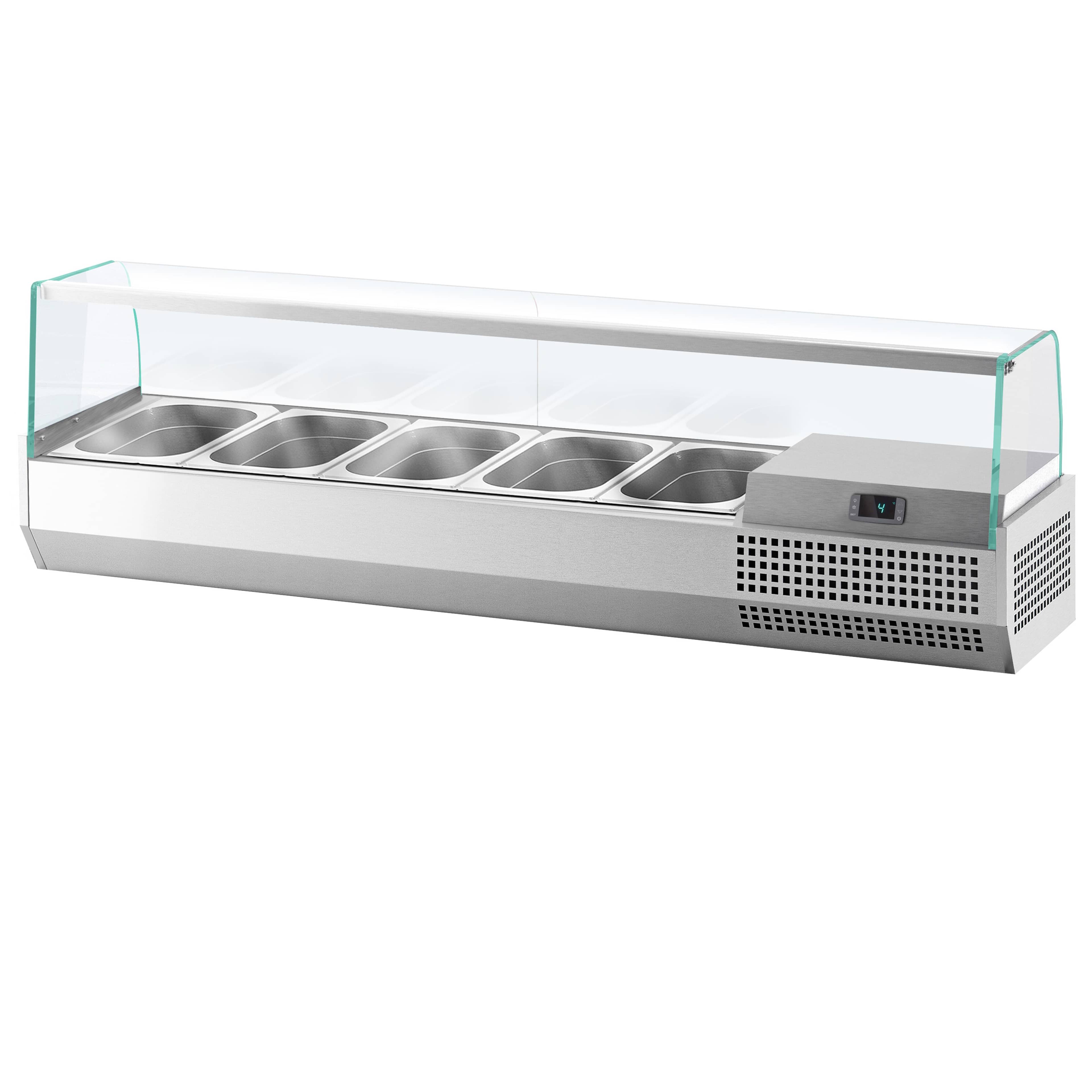 Vitrină frigorifică de ingrediente PREMIUM PLUS - 1493x413 mm - 5x GN 1/3 — 9