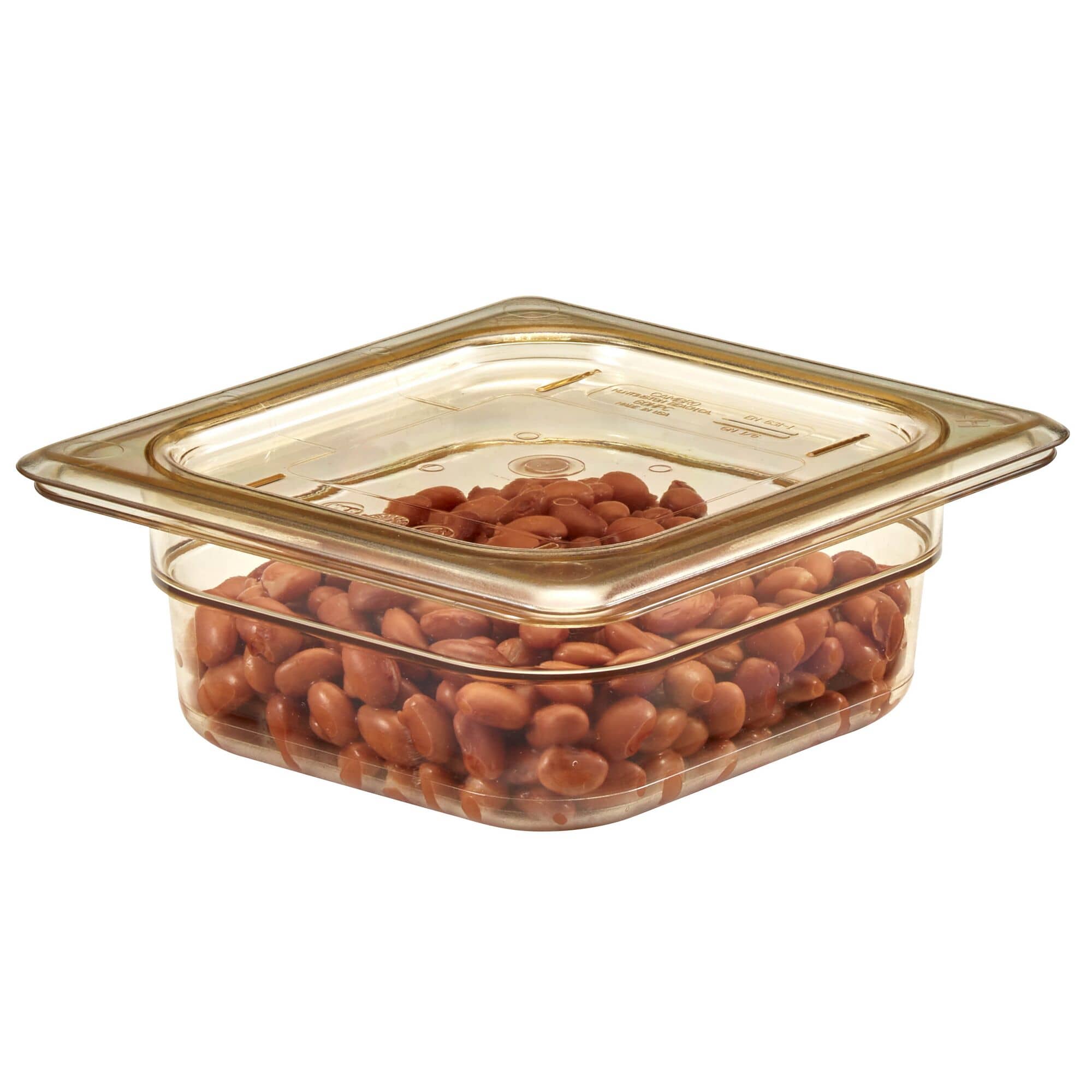 (6 bucăți) CAMBRO | H-PAN™ Capace plate GN rezistente la căldură 1/6 - chihlimbar — 5