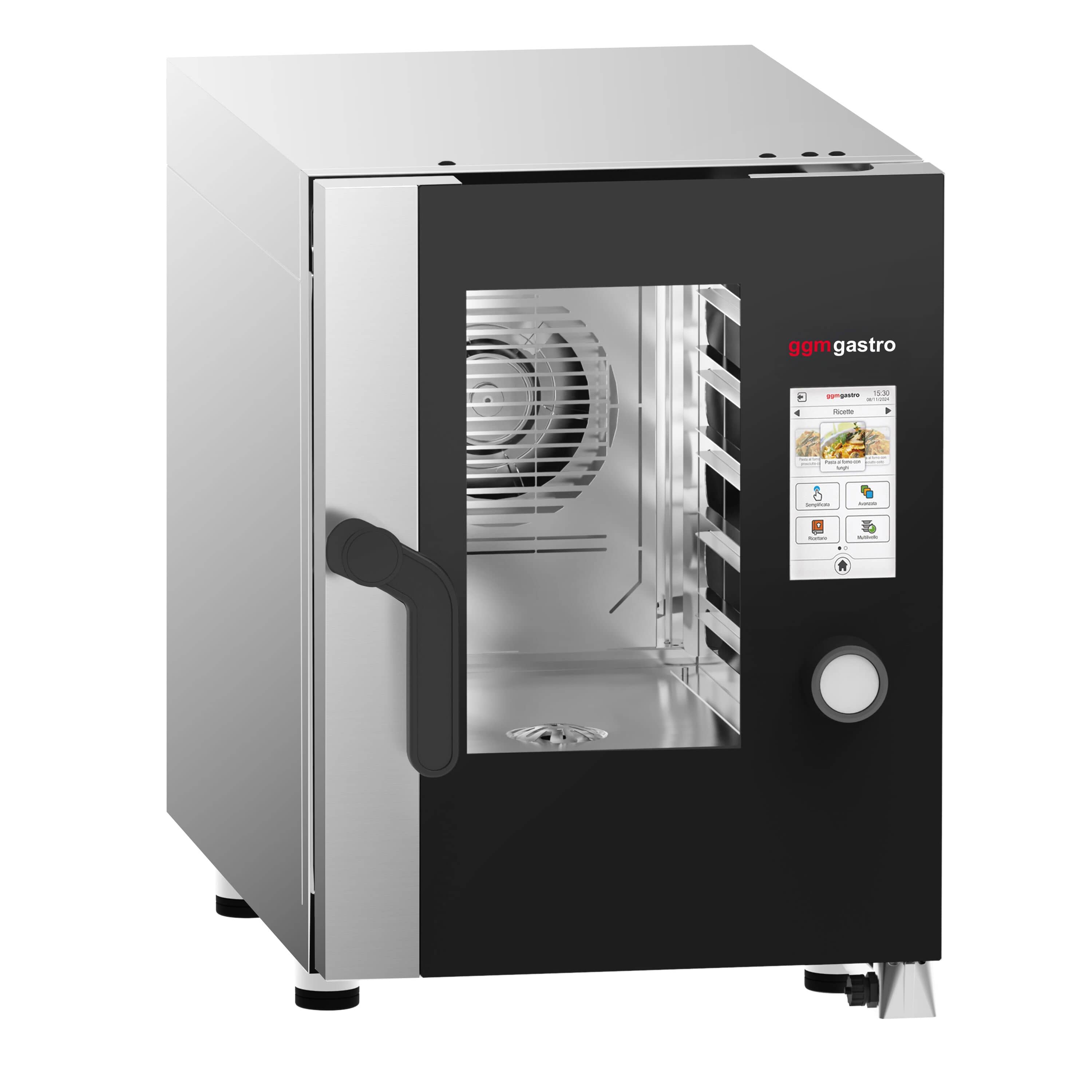Cuptor convecție abur - Touchscreen - Ecran tactil - 6x GN 1/1 - incl. Sistem de spălare & Sondă de temperatură — 4