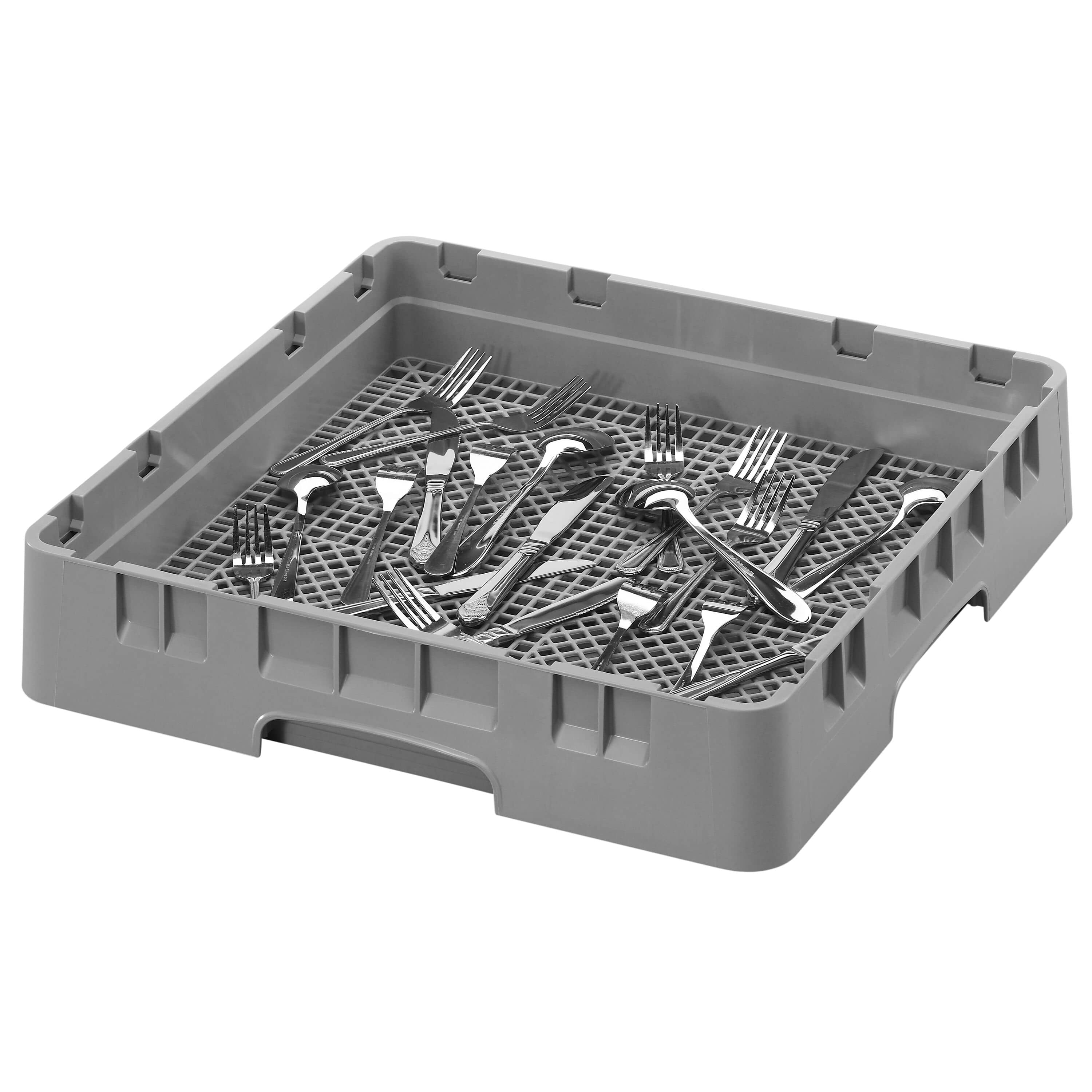 CAMBRO | CAMRACK® Coș de tacâmuri - 8 compartimente - gri moale — 6