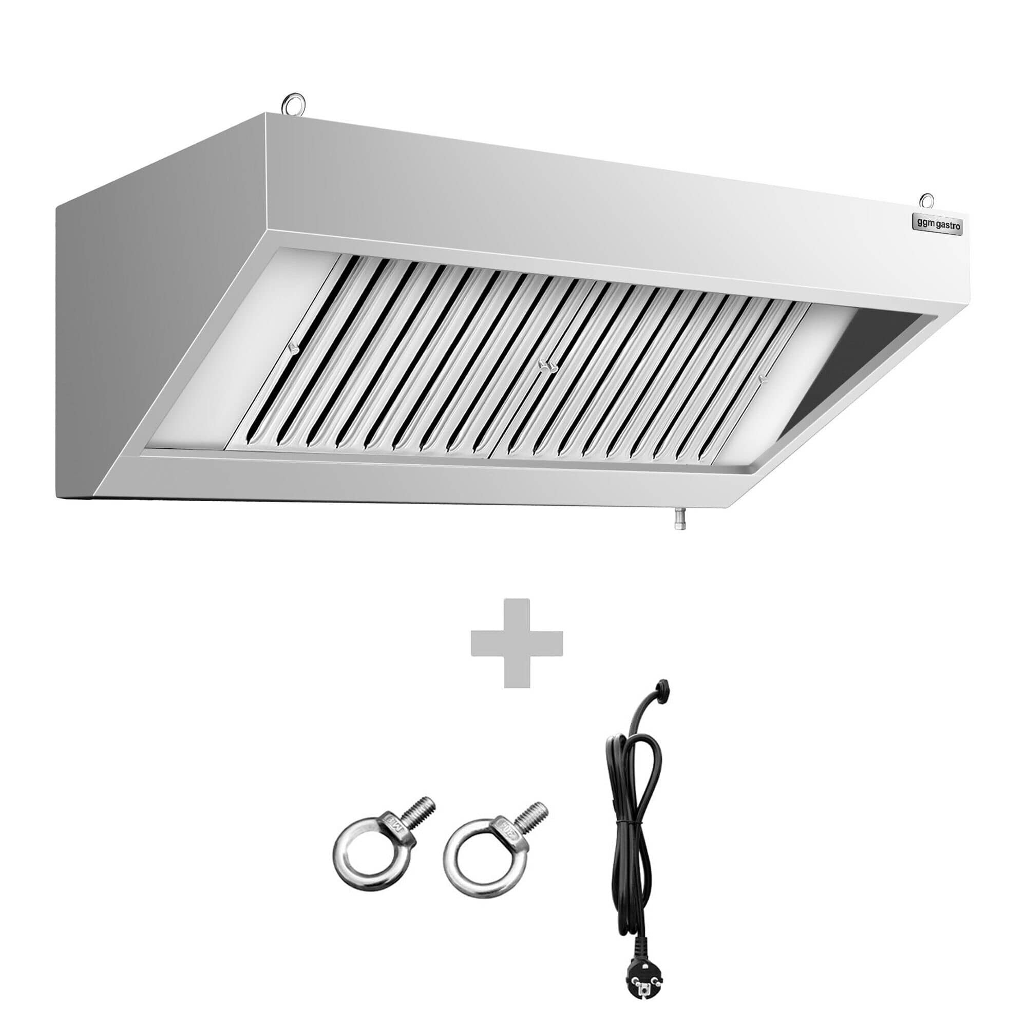 Hotă de perete - Lungime 1200 mm - adâncime 700 mm - filtre labirint și iluminare — 2