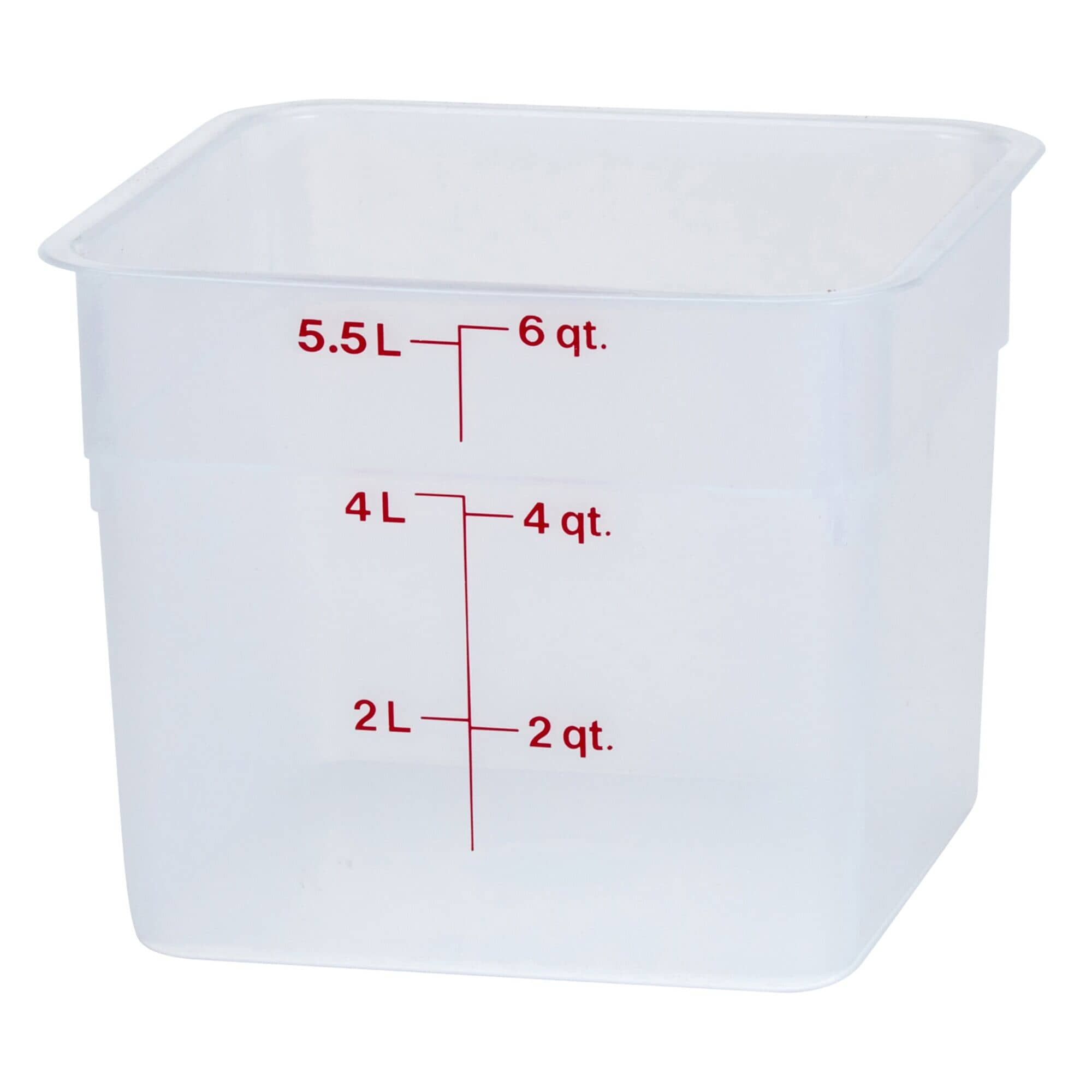 (6 bucăți) CAMBRO | CAMSQUARES® - Recipient - 5.7 litri - Transparent — 4