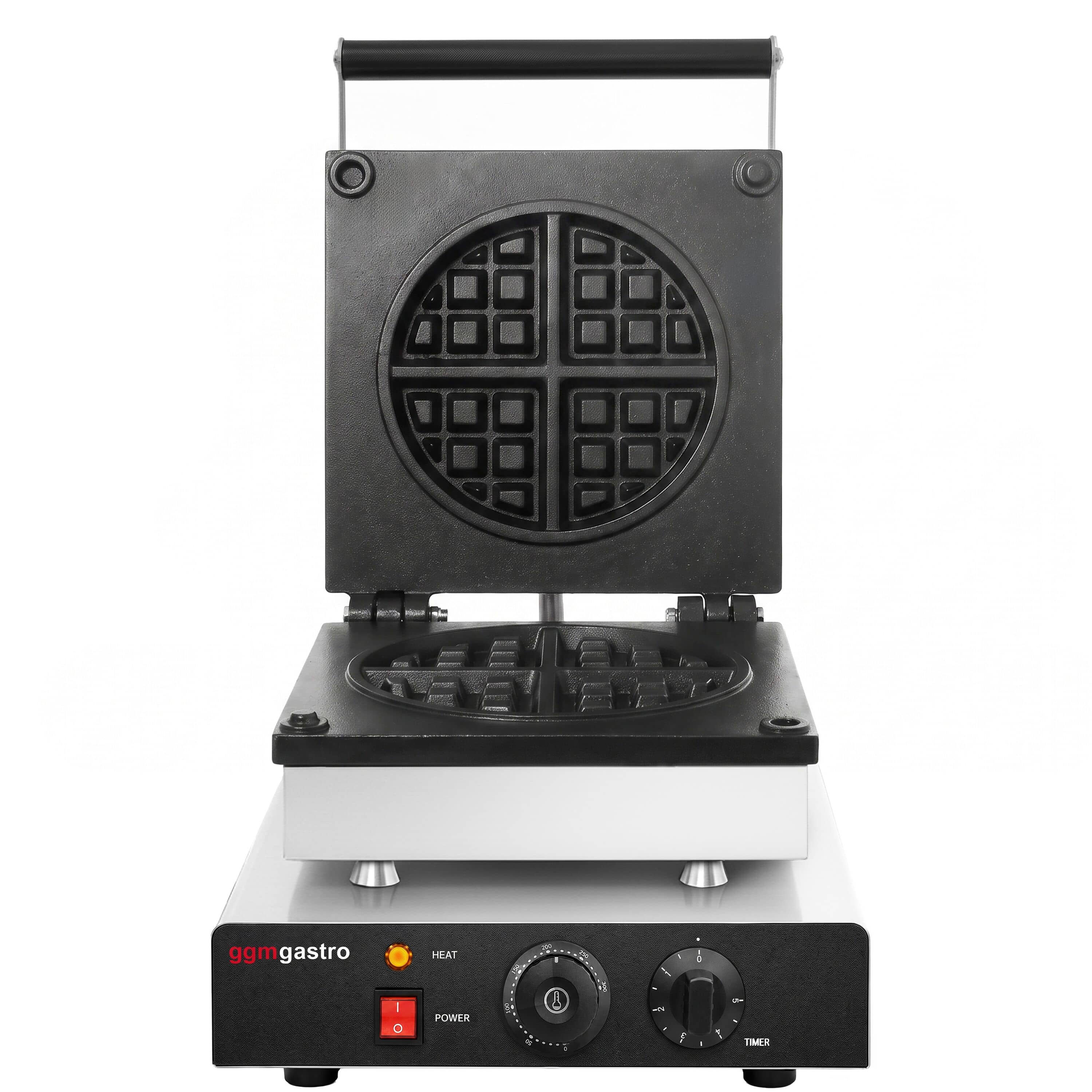 Aparat de vafe – individual – manual – 1,75 kW – Formă: vafă americană – plăci de coacere cu strat de teflon — 5