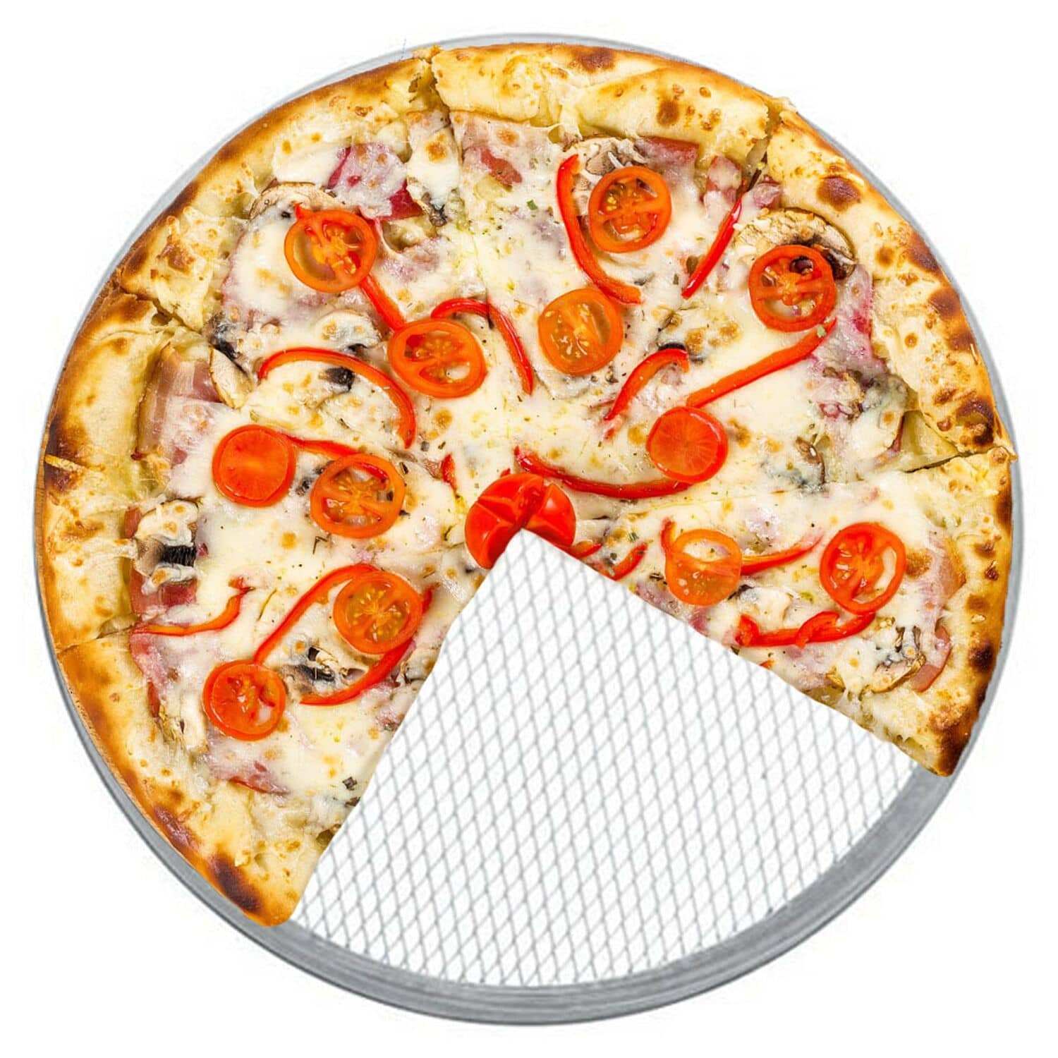 Sită pizza (retină) - Aluminiu - Ø 330 mm - perforată — 2