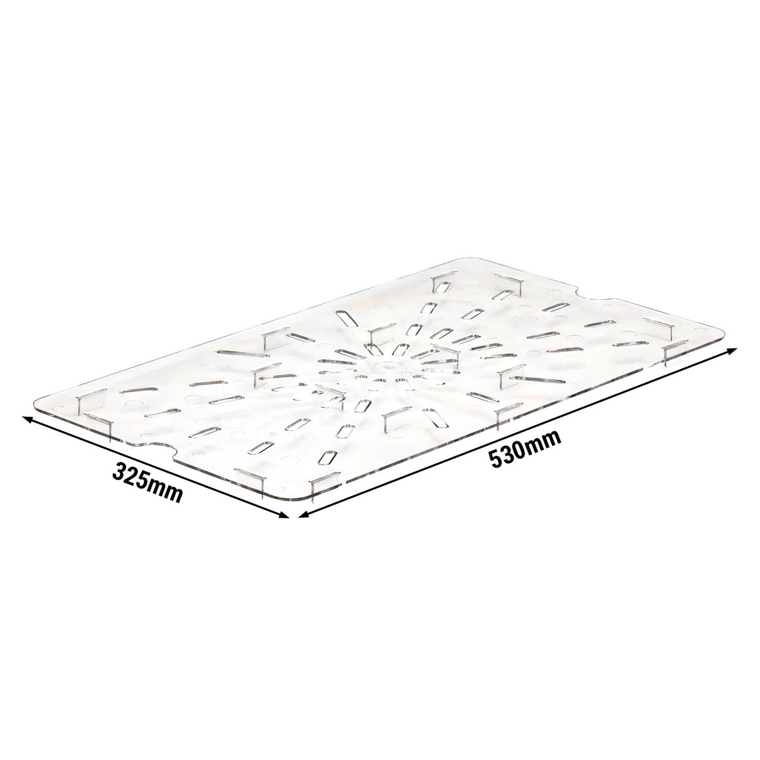 (6 bucăți) CAMBRO | Camview® - Tavă de picurare GN din copolimer 1/1 - transparentă - fără BPA — 3
