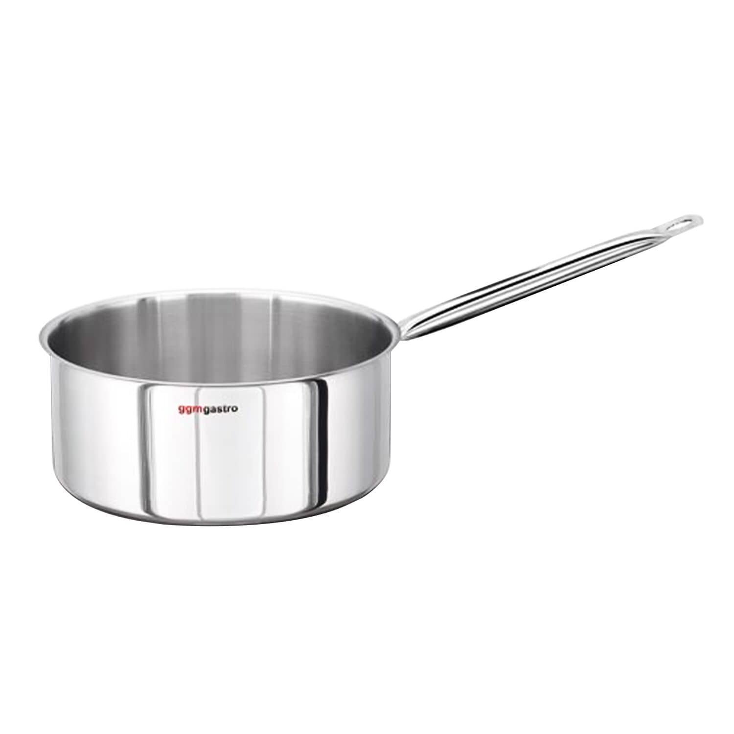 Cratiță cu coadă - oțel inoxidabil 18/10 - 5 litri - Ø 240 mm - înălțime: 105 mm - cu mâner rezistent la căldură - pentru inducție, gaz, ceramică, electric — 2