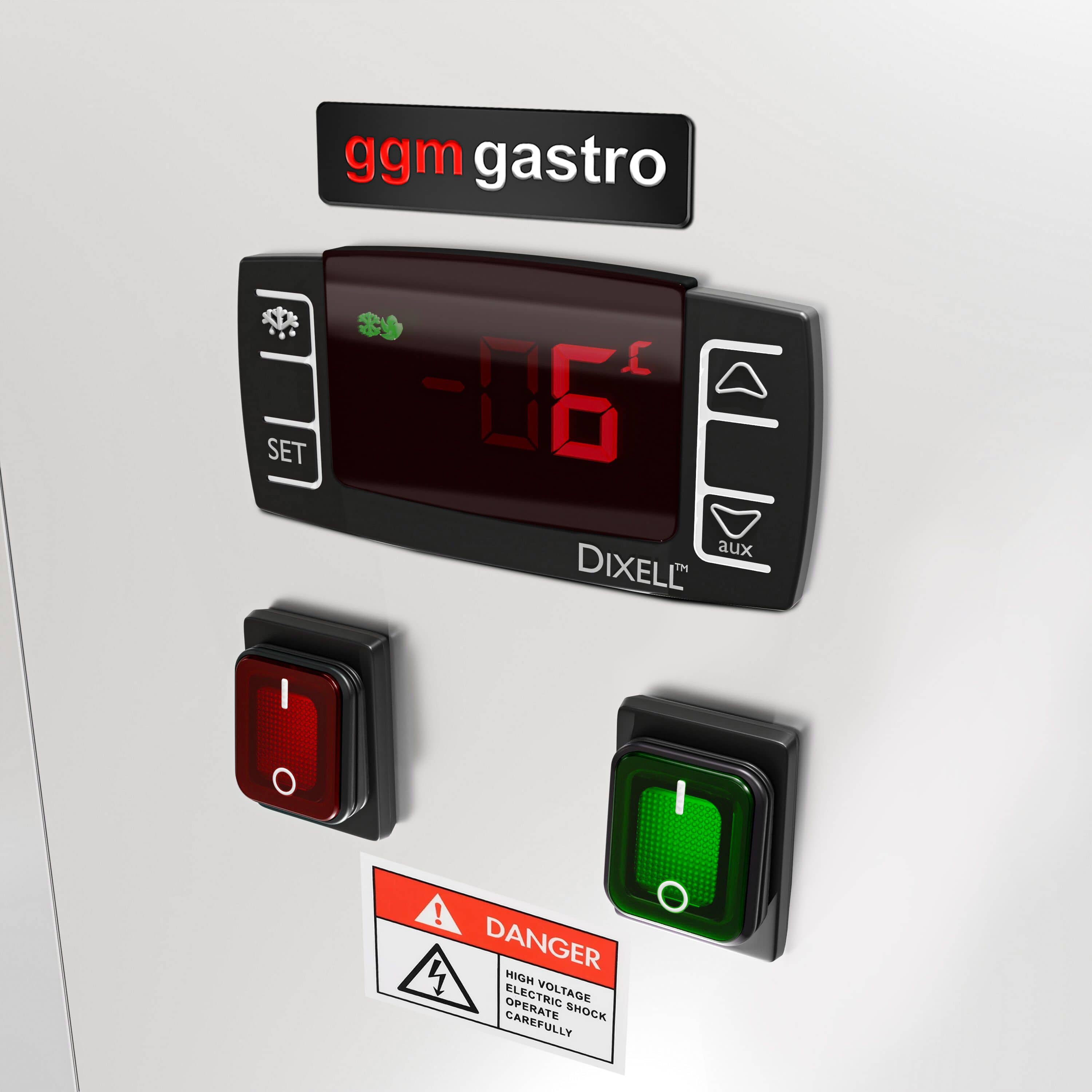 Vitrină pentru prăjituri - 524 litri - 1500 mm - geam dublu - geam drept - cu 3 rafturi - iluminare LED — 13
