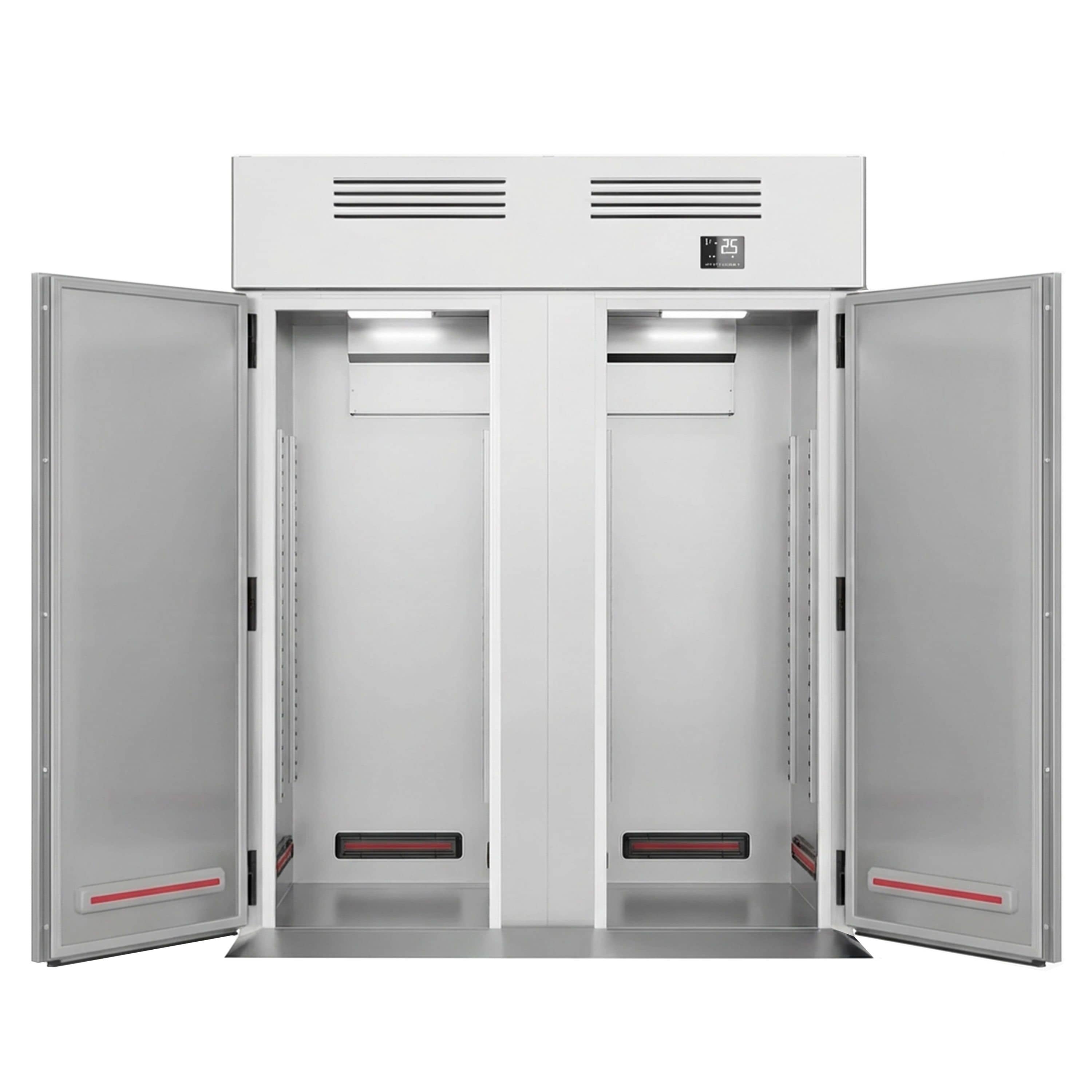 Frigider cu încărcare frontală din oțel inoxidabil Premium PLUS – GN 2/1 – 2700 litri – cu 2 uși — 6
