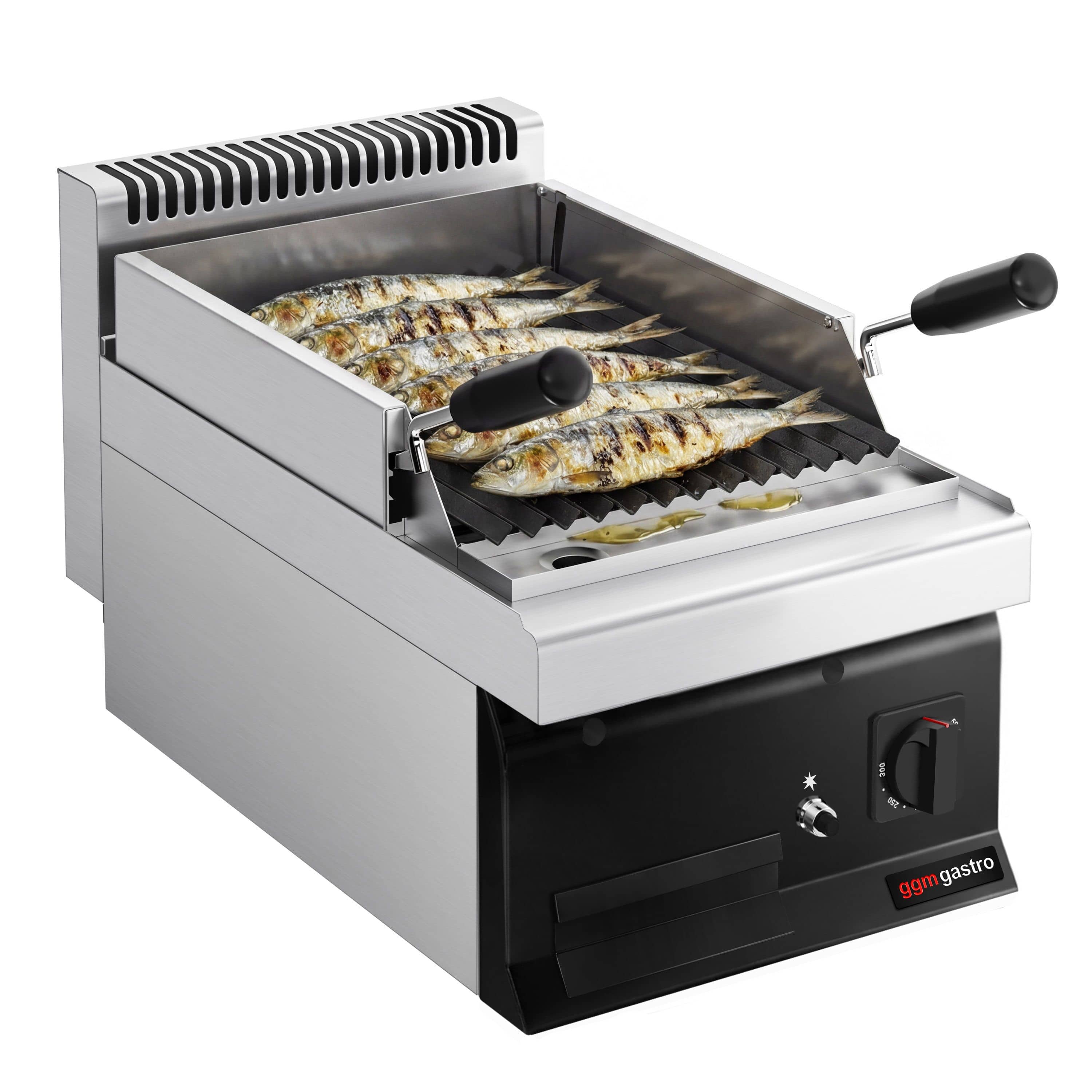 Grătar cu gaz cu pietre vulcanice- 7 kW - Grătar înclinabil — 4