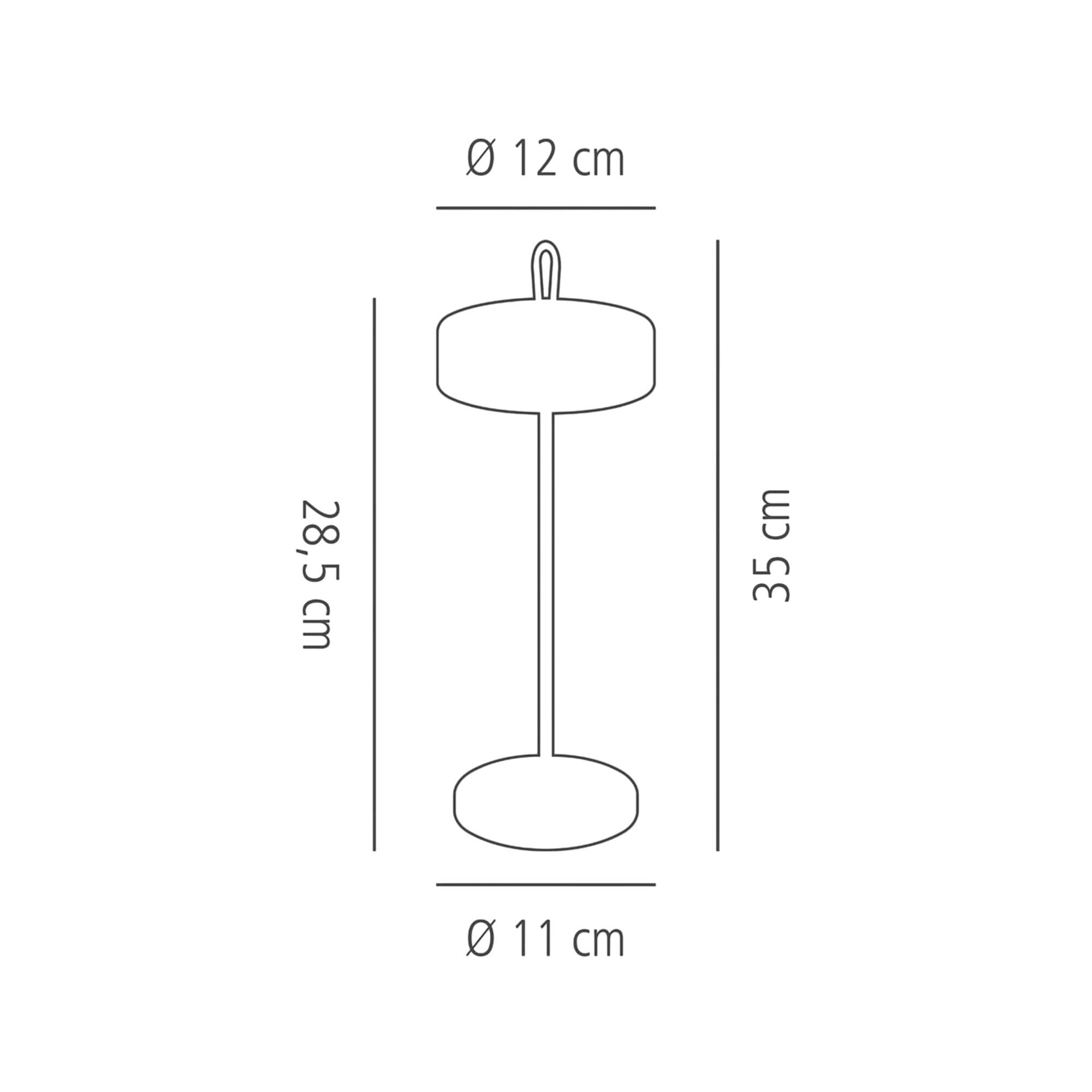 Veioză LED - CLEO MINI - reîncărcabilă - dimabilă în 3 trepte - Ø 120 mm - Mentă — 3