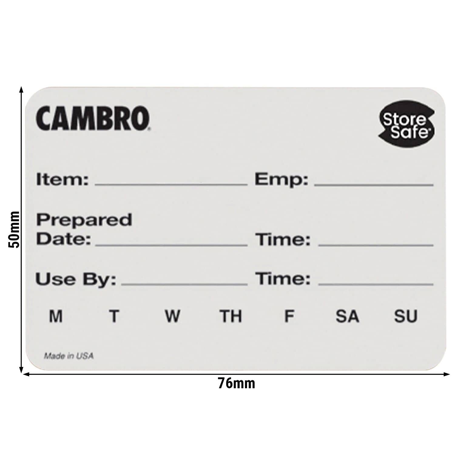 (24 bucăți) CAMBRO | Etichete de rotație StoreSafe® - 250 etichete per rolă — 3