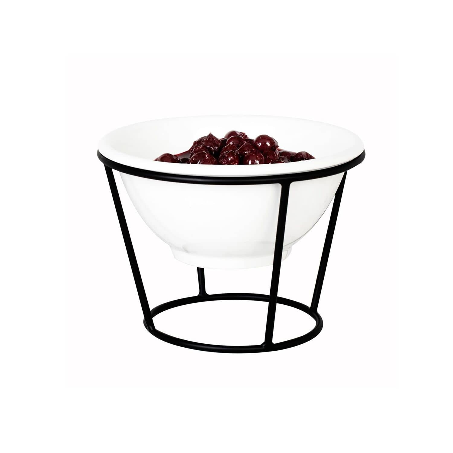 Etajieră / Suport pentru bufet – Negru – incl. 1 tavă din melamină – rotundă — 2