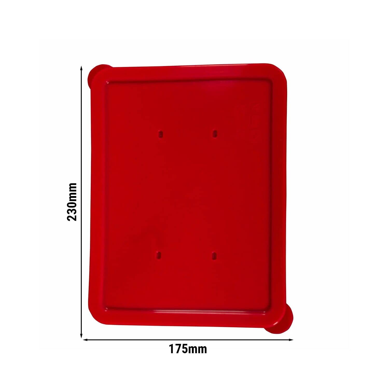 (40 bucăți) THERMO FUTURE BOX | Capac din silicon pentru tăvi dreptunghiulare - Dreptunghiular - Roșu — 3