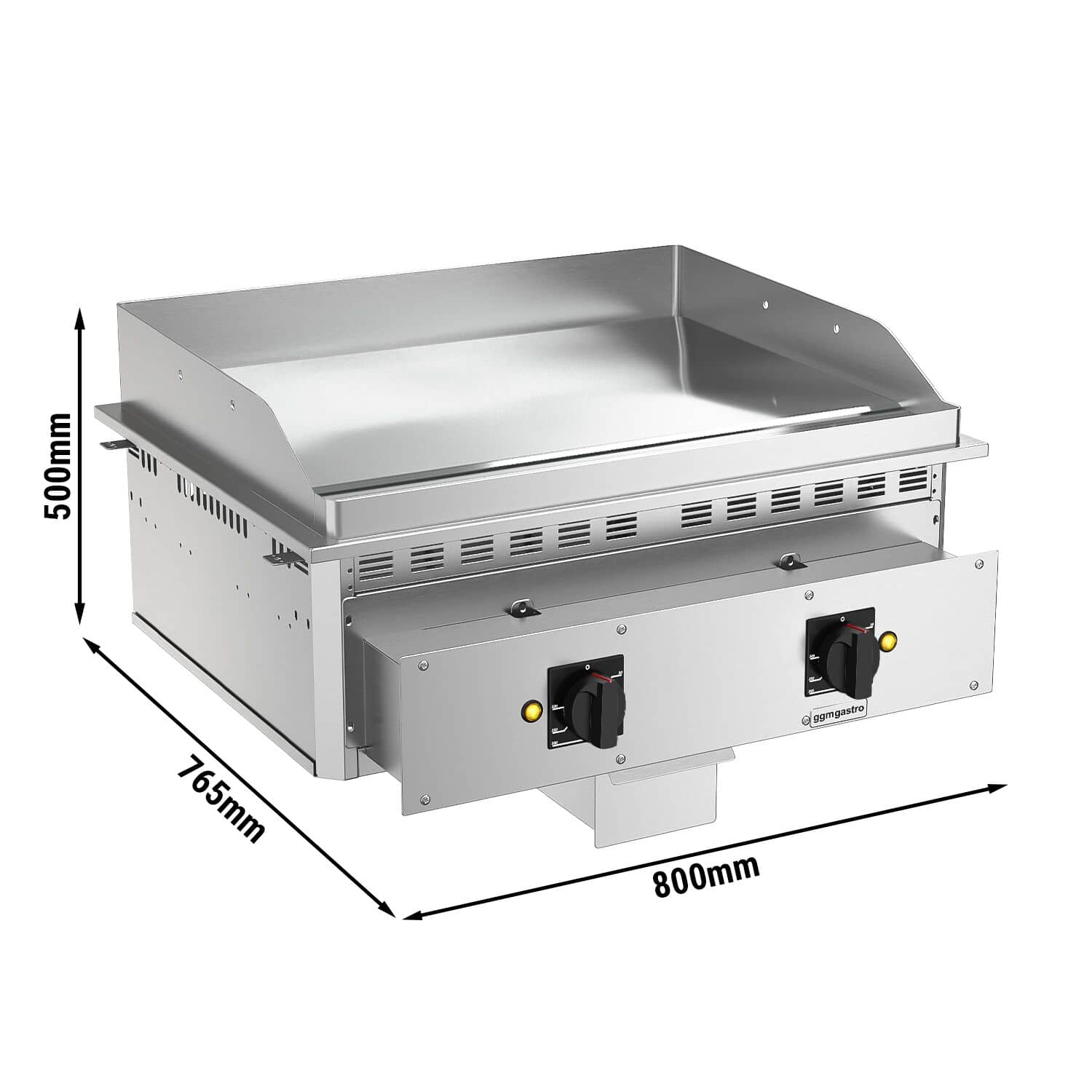 Plită de gătit electrică de încastrat – 9 kW – suprafață netedă – Suprafață de gătit: 744 x 484 mm — 3