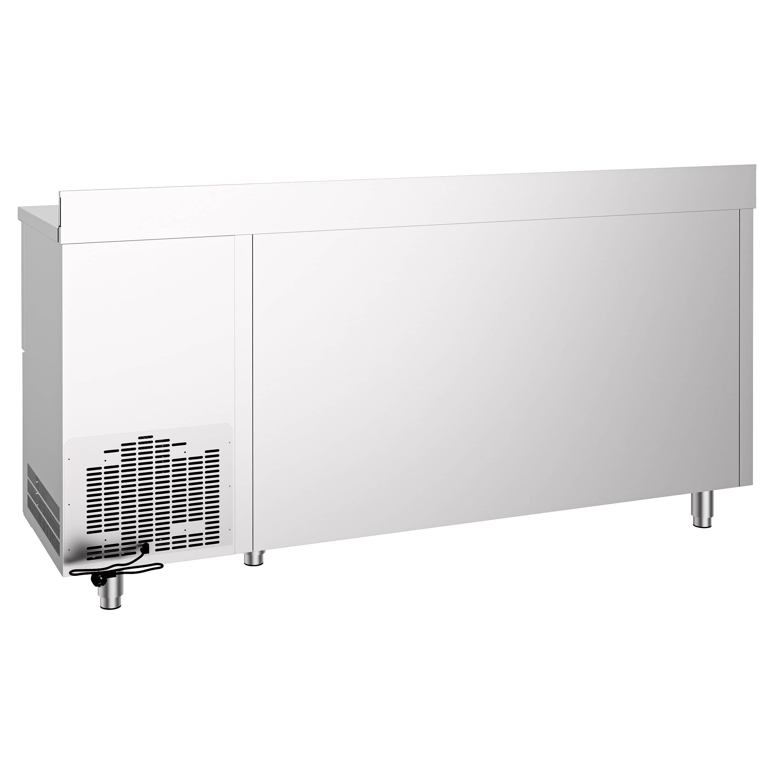 Frigider Bar Profesional PREMIUM - 2135x600 mm - 570 L - 6 sertare 1/2, bordură spate 40 mm & sertar pentru zaț de cafea (knock box) — 8