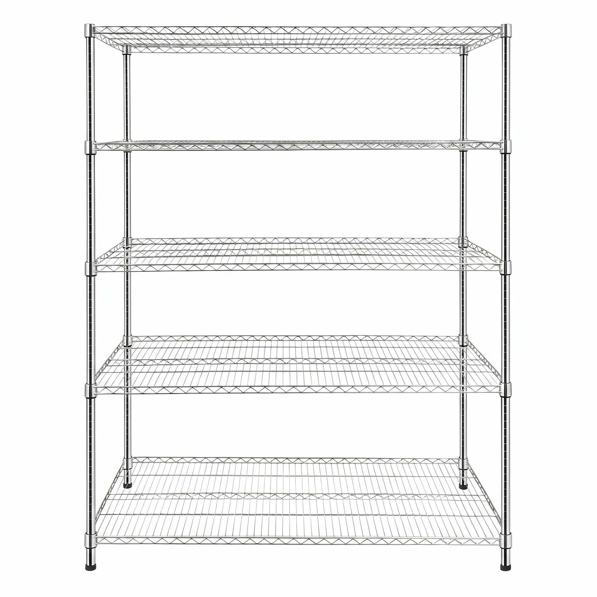 Raft din oțel - 1500 x 450 mm - 5 rafturi - cromat — 5