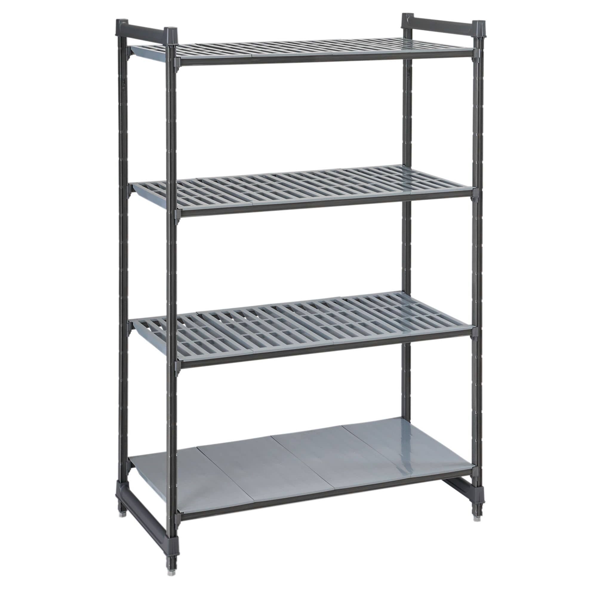 CAMBRO | Camshelving® - Basics Plus - Raft de bază - 1070mm - cu 3 rafturi cu fantă și 1 raft închis — 2