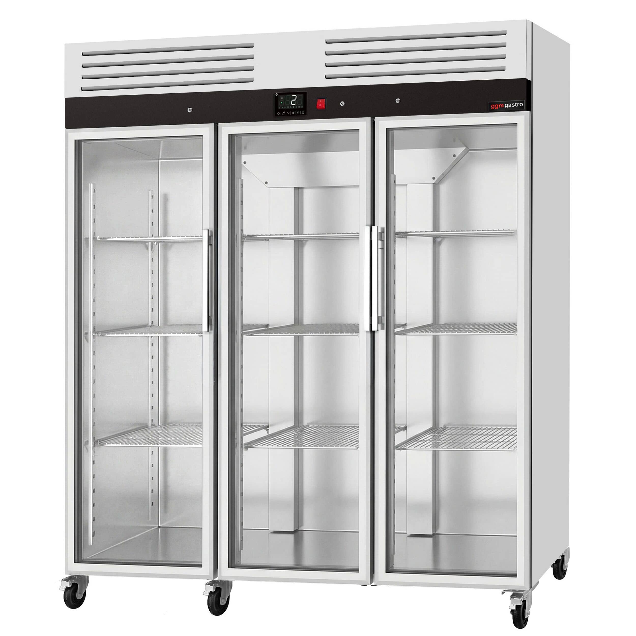 Frigider din oțel inoxidabil ECO – 1350 litri – cu 3 uși din sticlă — 7