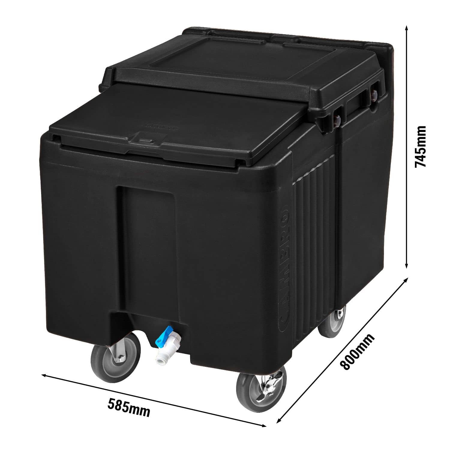 CAMBRO | Cărucior pentru înghețată – 57 kg – Negru — 3