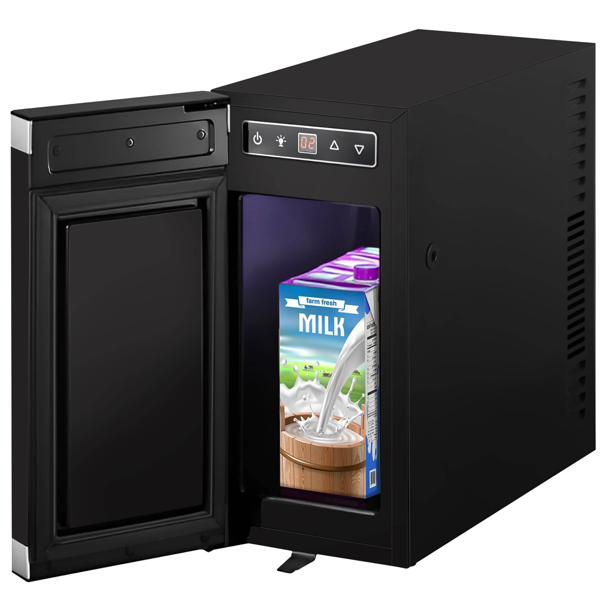 Frigider pentru lapte destinat aparatelor de cafea – 1 ușă – afișaj digital al temperaturii — 4