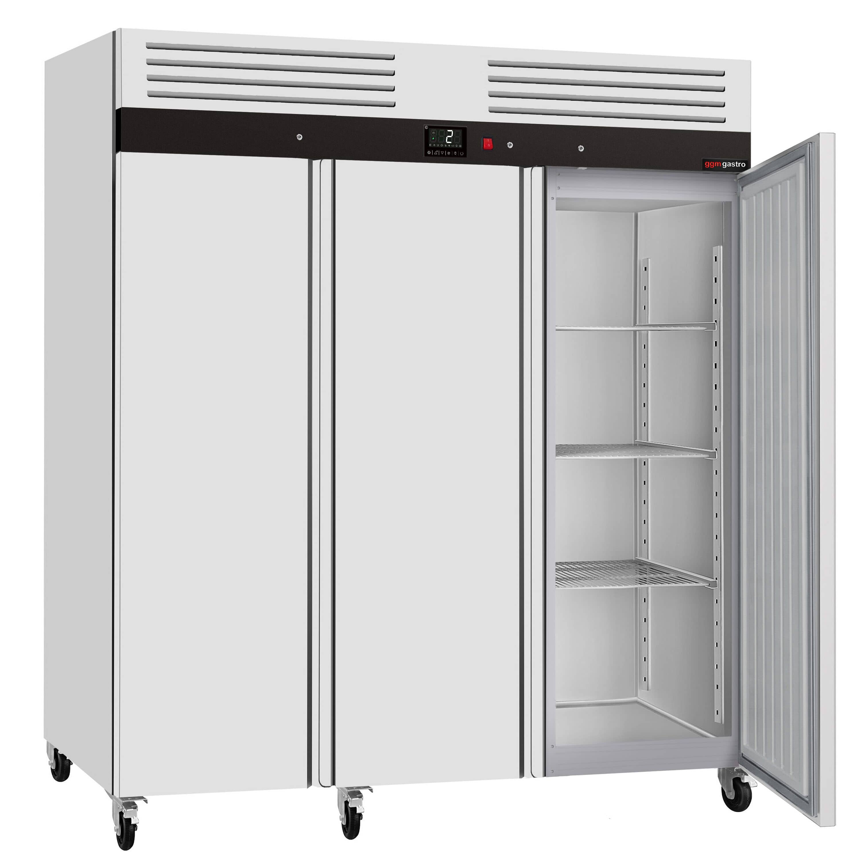 Frigider din oțel inoxidabil ECO – 1590 litri – cu 3 uși din oțel inoxidabil – interiorul ușii din plastic — 4