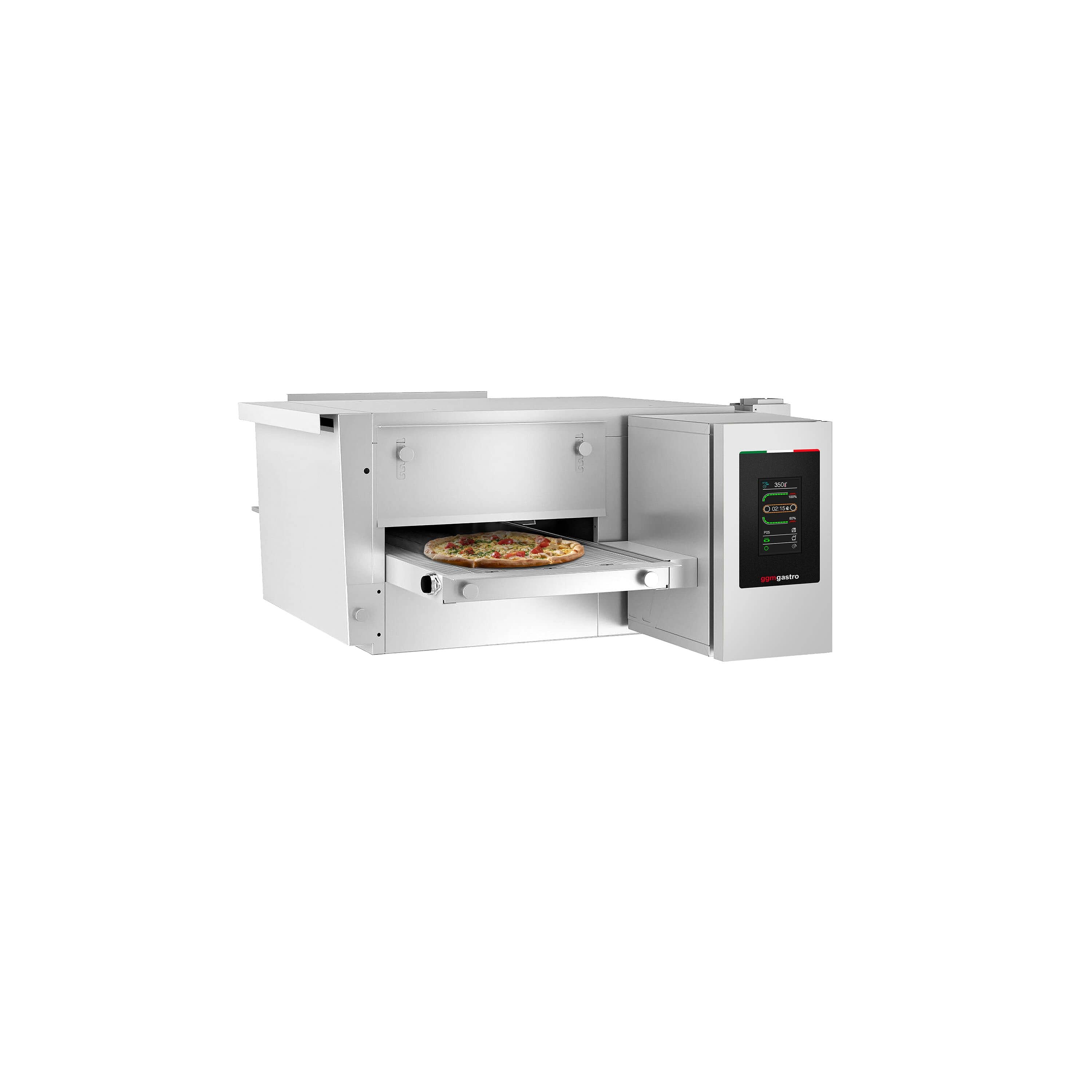 Cuptor cu gaz în continuu – 1030 x 1300 mm – Ecran tactil – Lățime bandă: 400 mm — 2