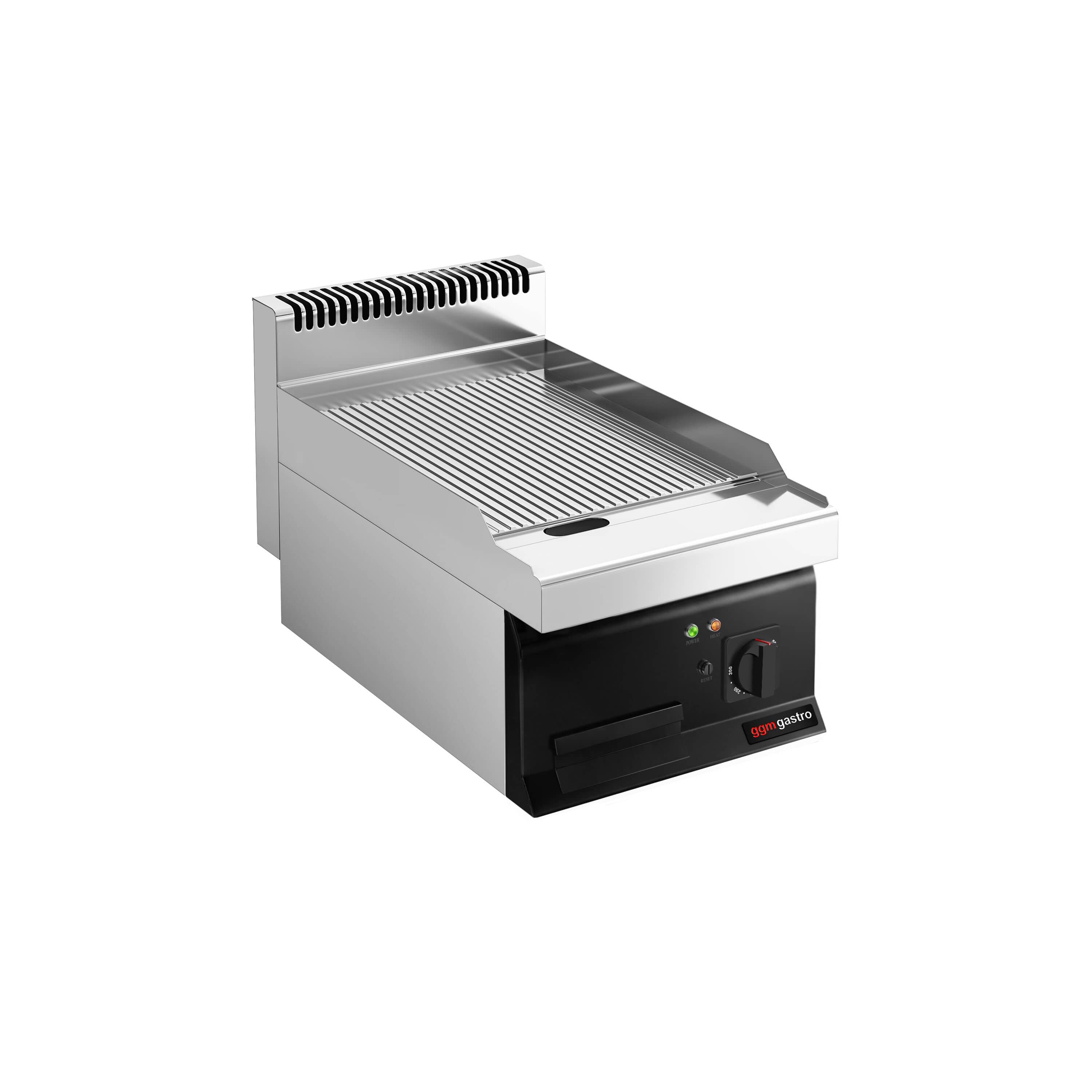 Plită de gătit electrică - 4,05 kW - cu caneluri — 2
