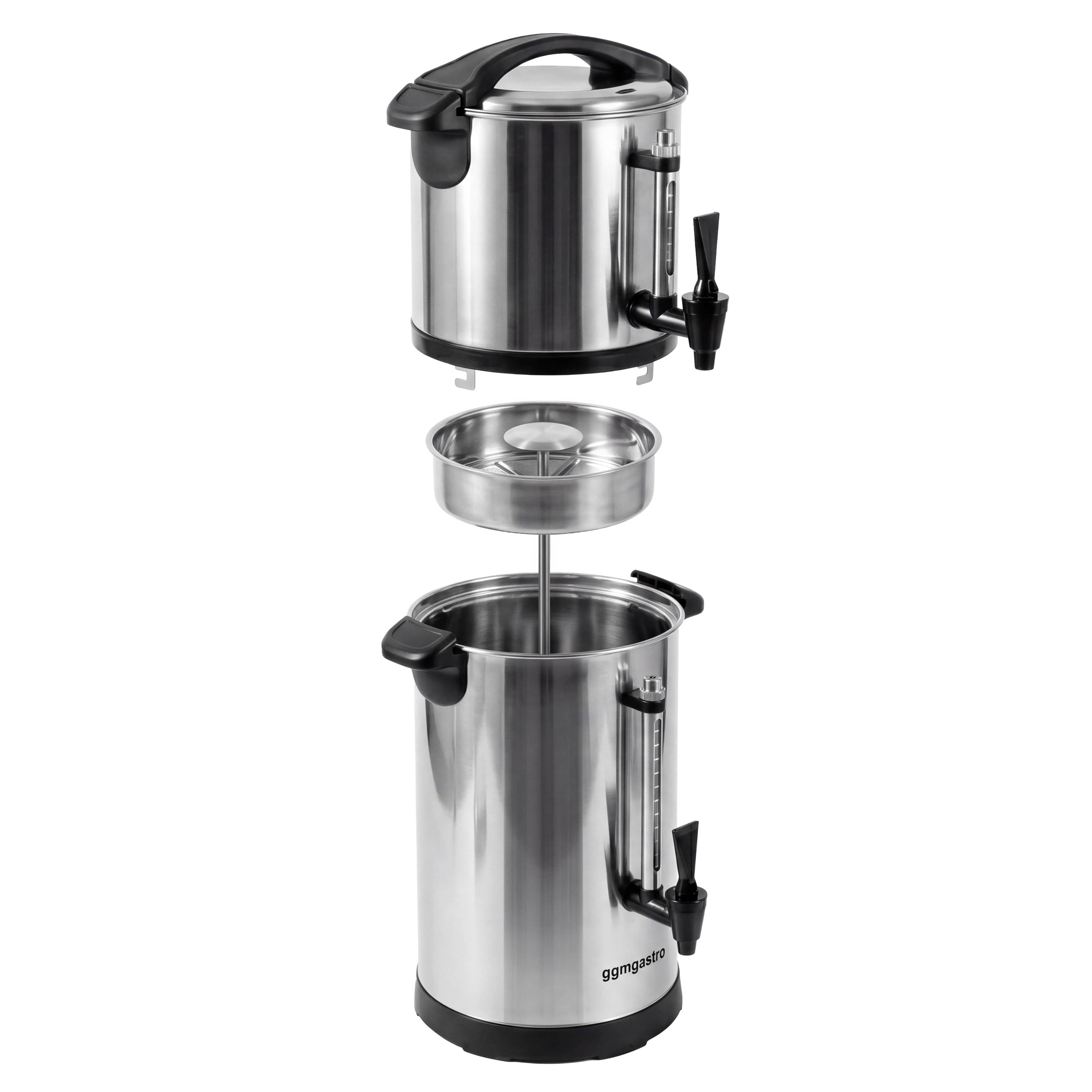 Fierbător apă - 6 L - 1,2 kW - indicator nivel - tavă picurare - profesional - pentru băuturi calde — 11