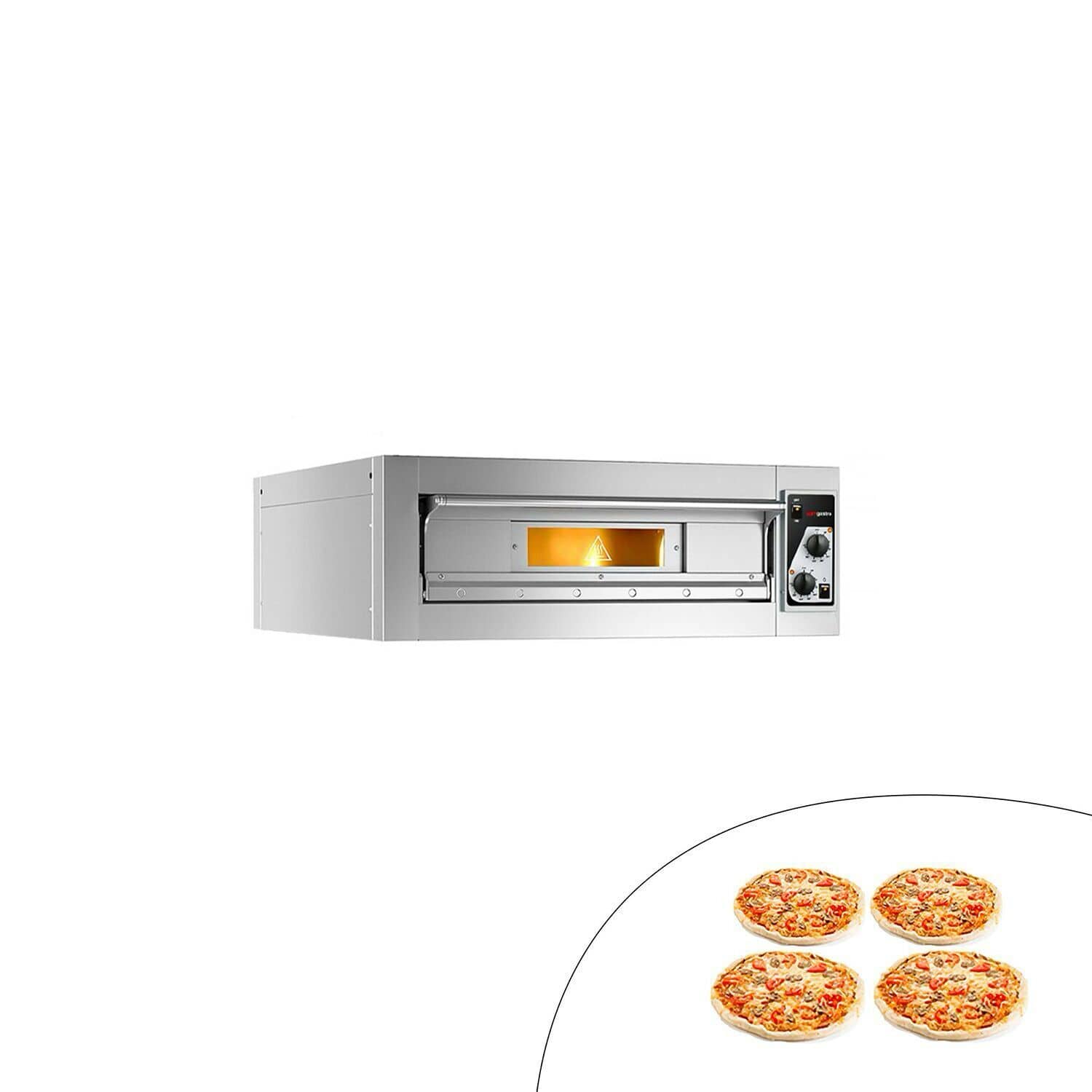 Cuptor electric pentru pizza – 4 x 33 cm – cu acționare manuală — 2