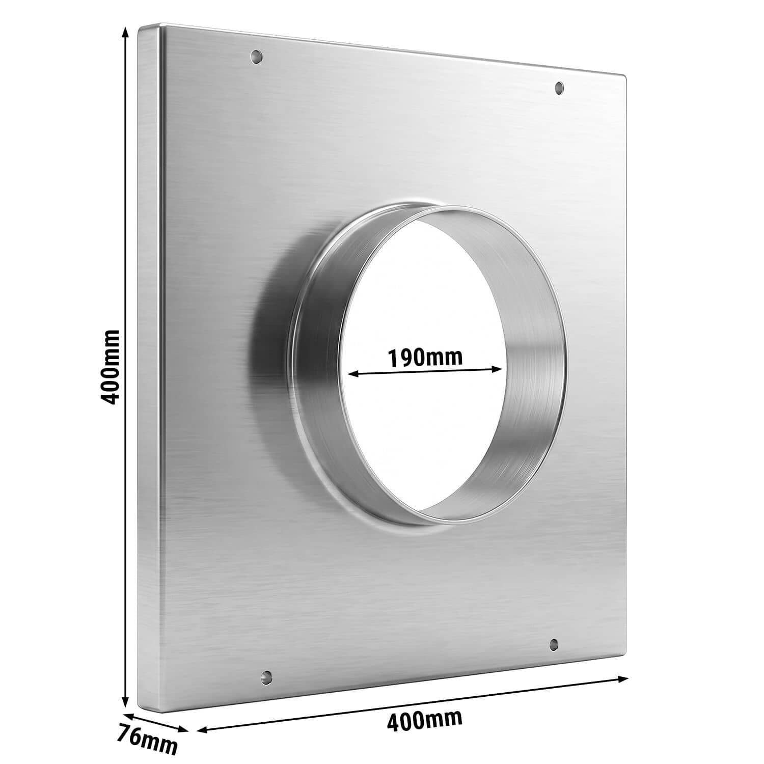 Flanșă – Ø 190 mm – pentru conducte de ventilație Ø 200 mm — 3