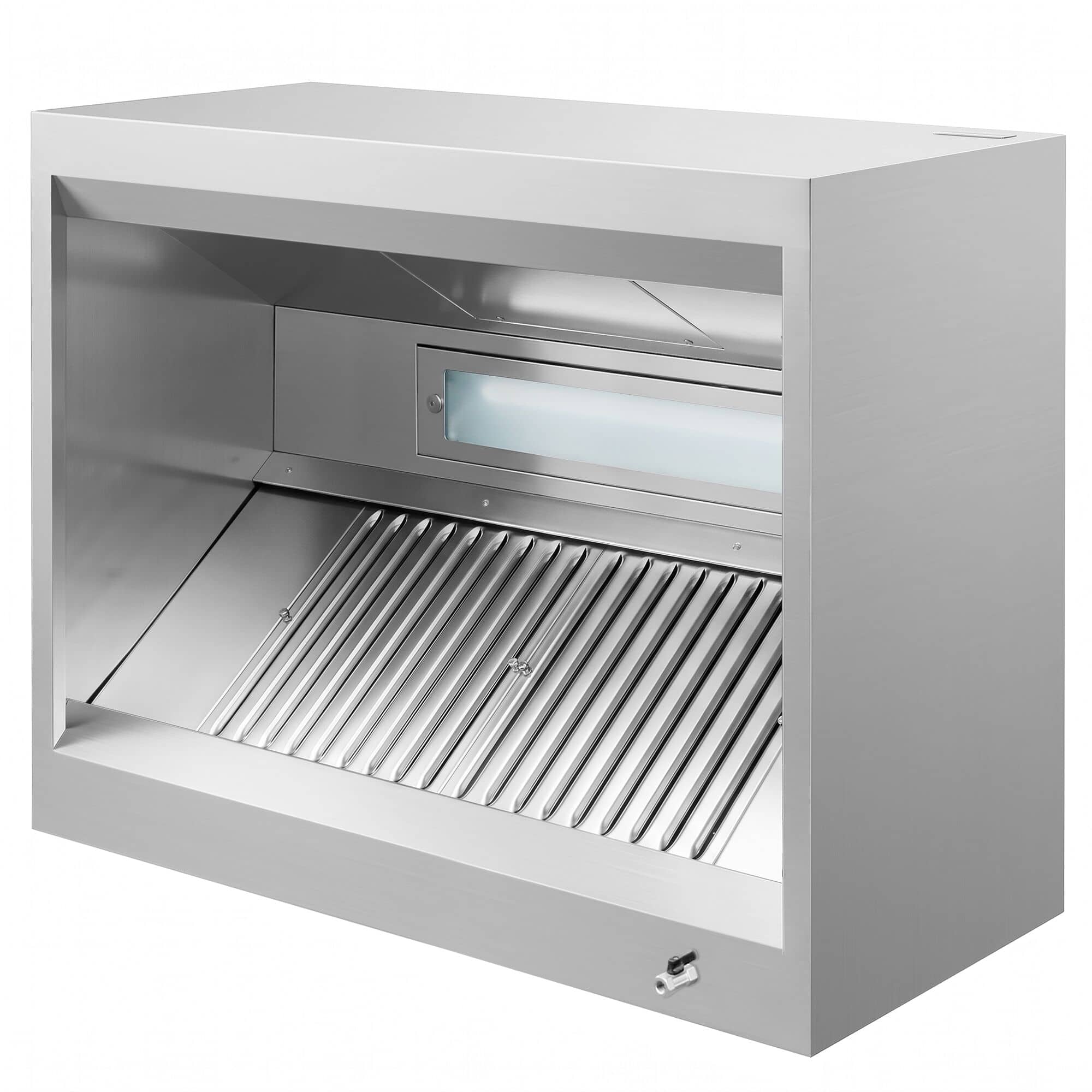 Hota cu incintă de tip inducție – 1200 mm – fără motor – cu filtru și lumină — 7