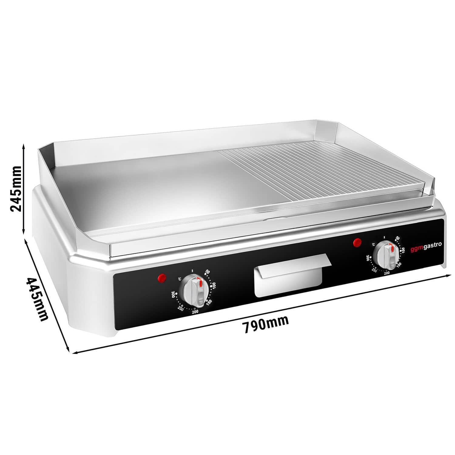 Plită de gătit electrică – 5 kW – netedă și striată — 3