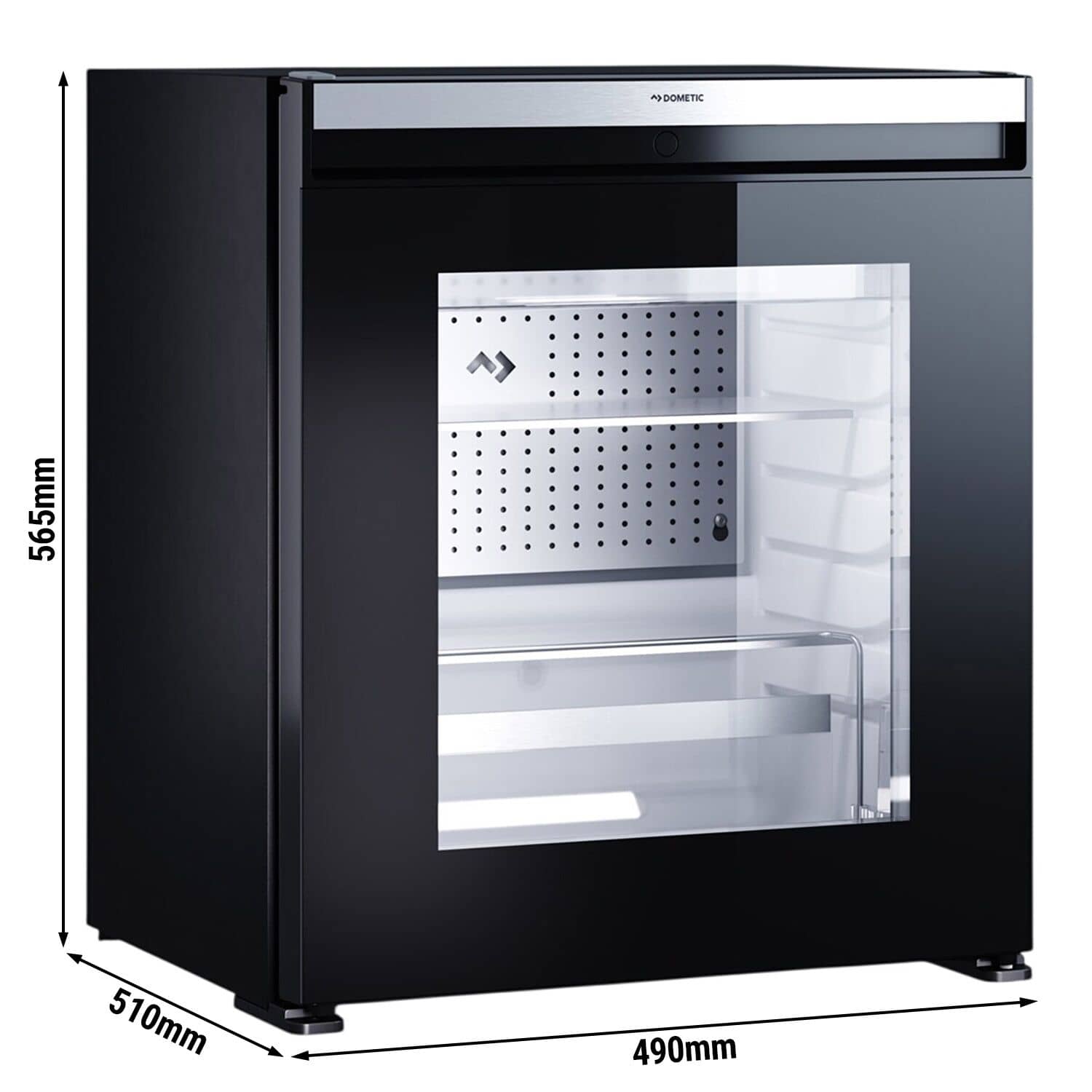 DOMETIC | Frigider minibar – EVOLUTION C60G – 490 mm – 60 litri – cu 1 ușă din sticlă și balamale pe dreapta — 3
