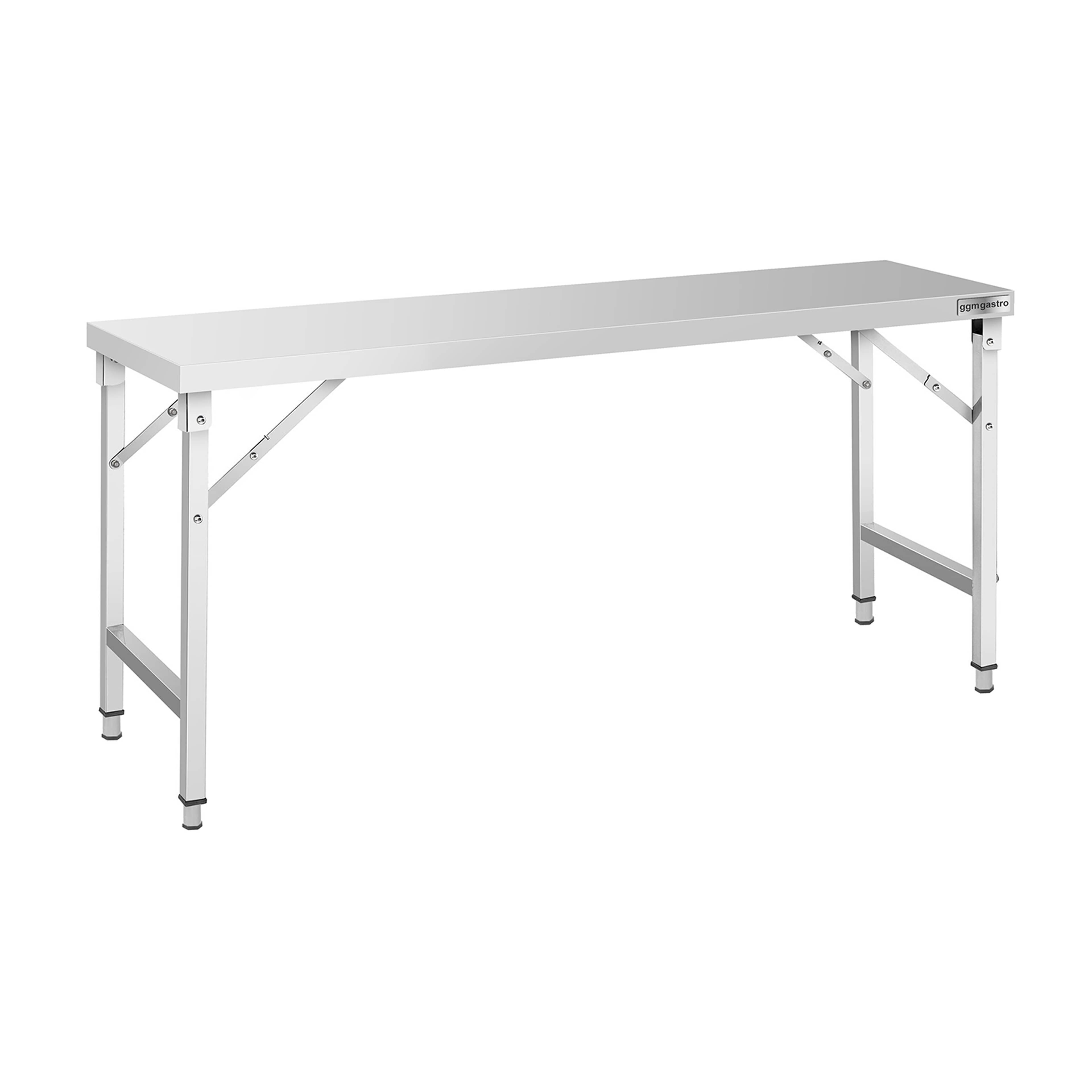 Masă de lucru din oțel inoxidabil – pliabilă – 1800 x 700 mm — 2