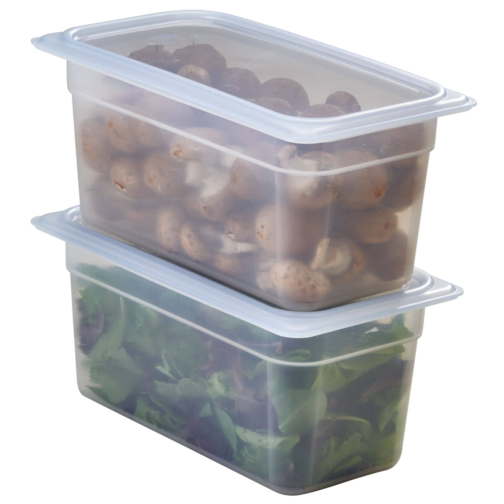 (6 bucăți) CAMBRO | Camwear® capac GN din polipropilenă 1/3 - etanș - lăptos — 14