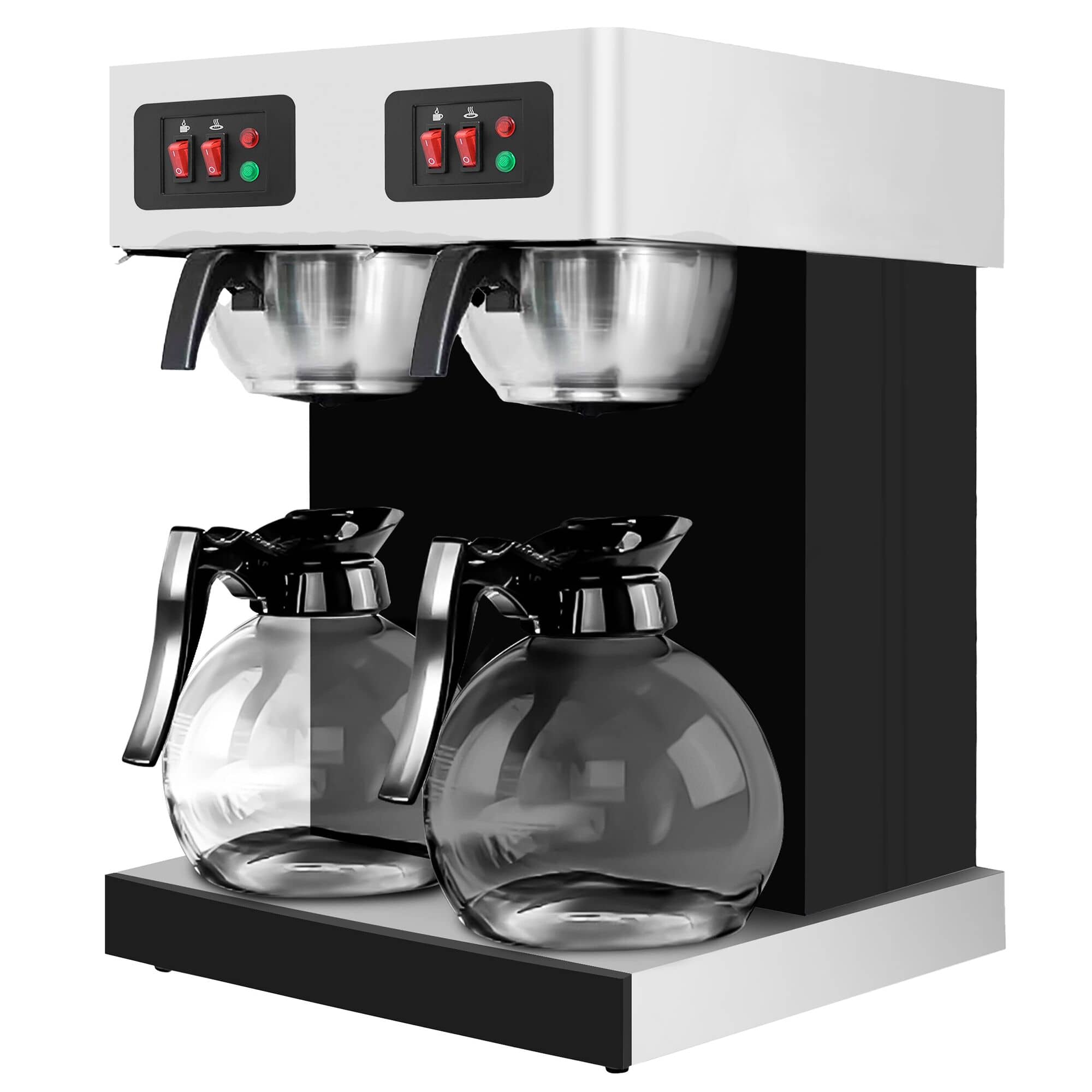 Aparat de cafea cu filtru – 2 x 1,8 litri – incl. 2 carafe de sticlă — 6