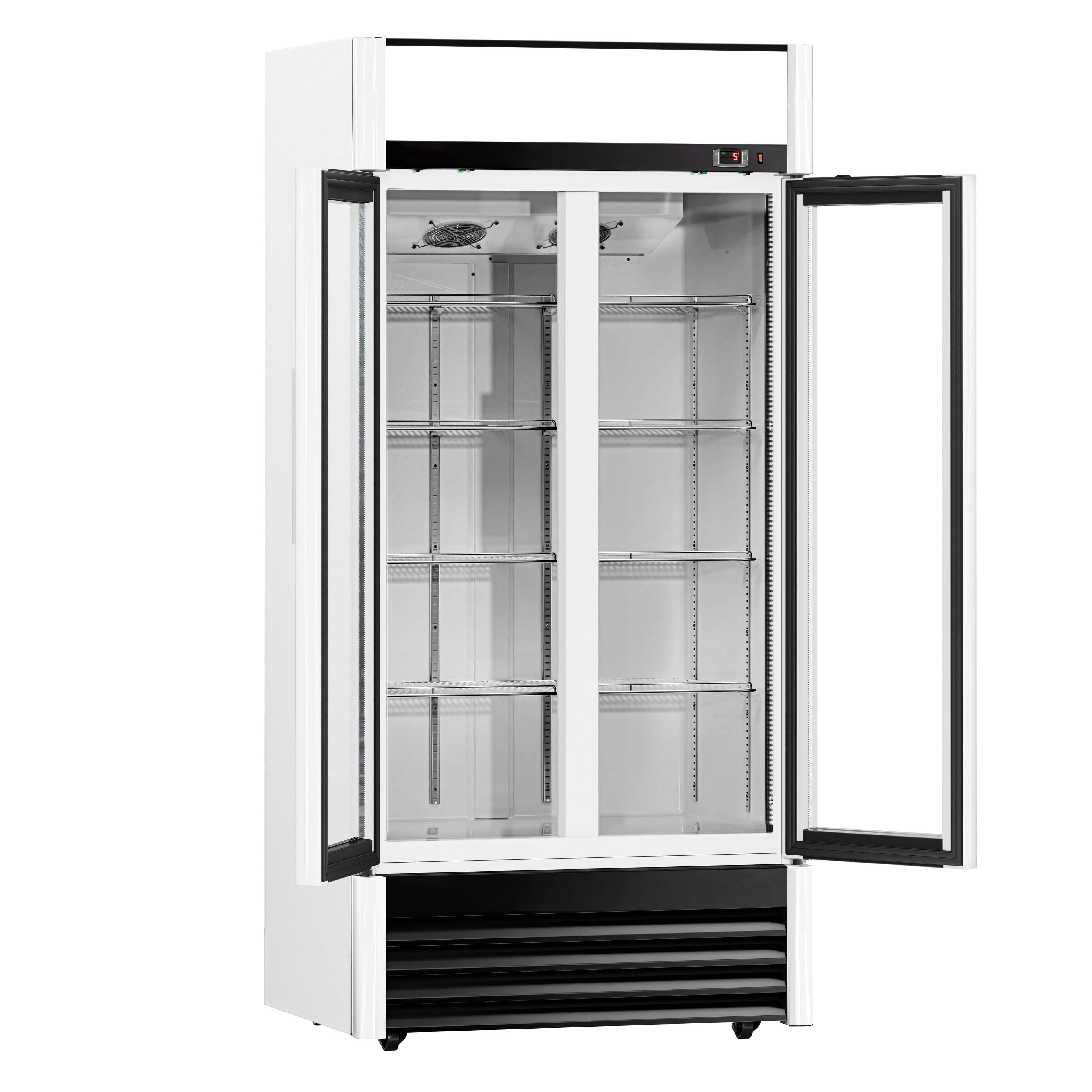 Vitrină frigorifică pentru băuturi - 630 litri - 2 uși din sticlă batante - control digital - temperatură -2/+8 °C — 5
