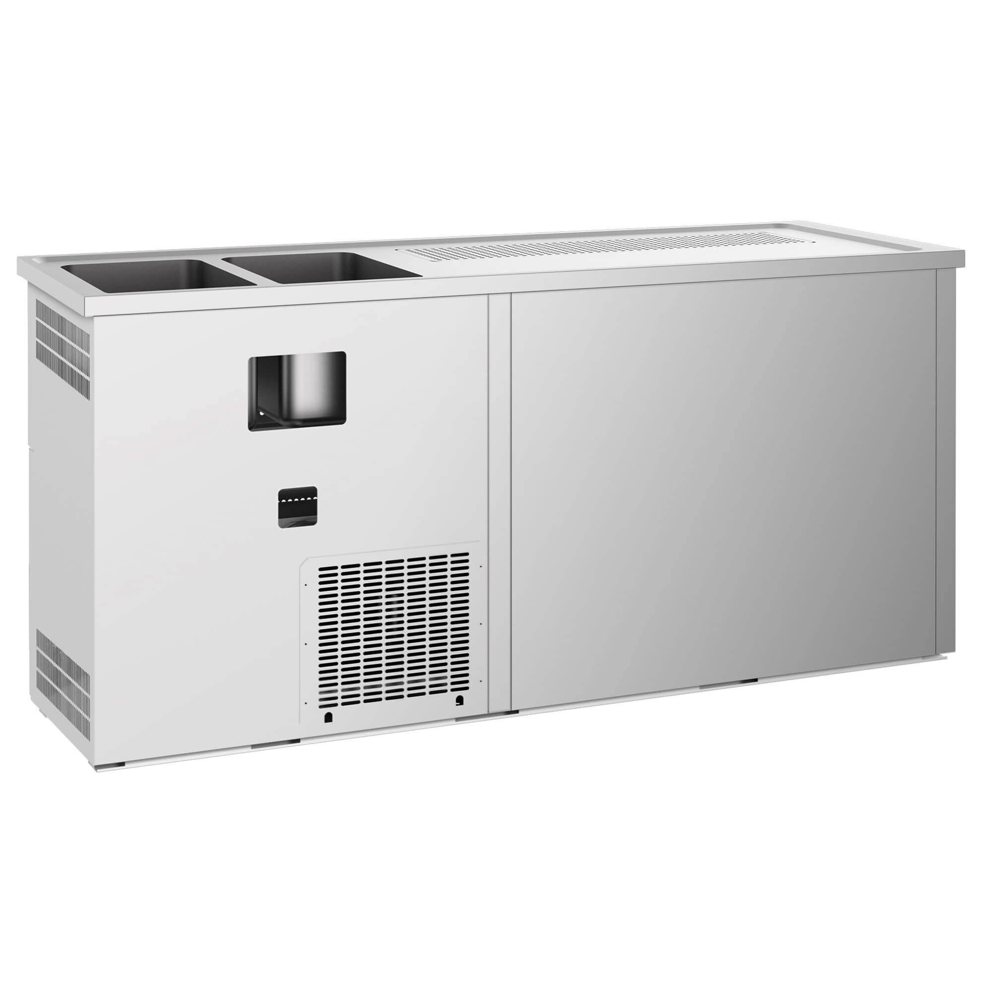 Dozator de bere profesional cu răcire integrată PREMIUM - 1950x700 mm - 1 Ușă din sticlă & 2 Sertare — 7