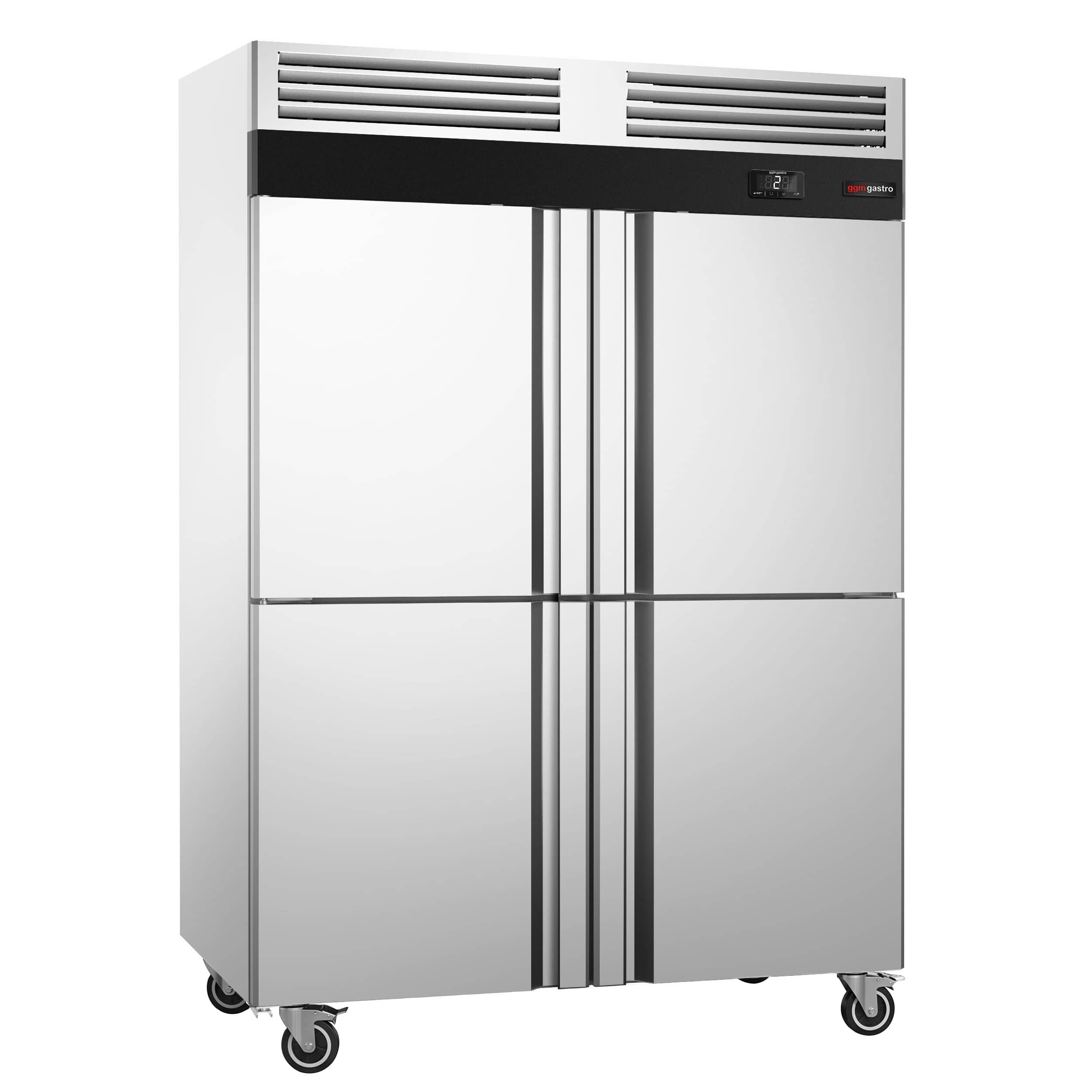 Frigider de depozitare din oțel inoxidabil ECO – GN 1/1 – 1700 litri – cu 4 uși jumătate — 2