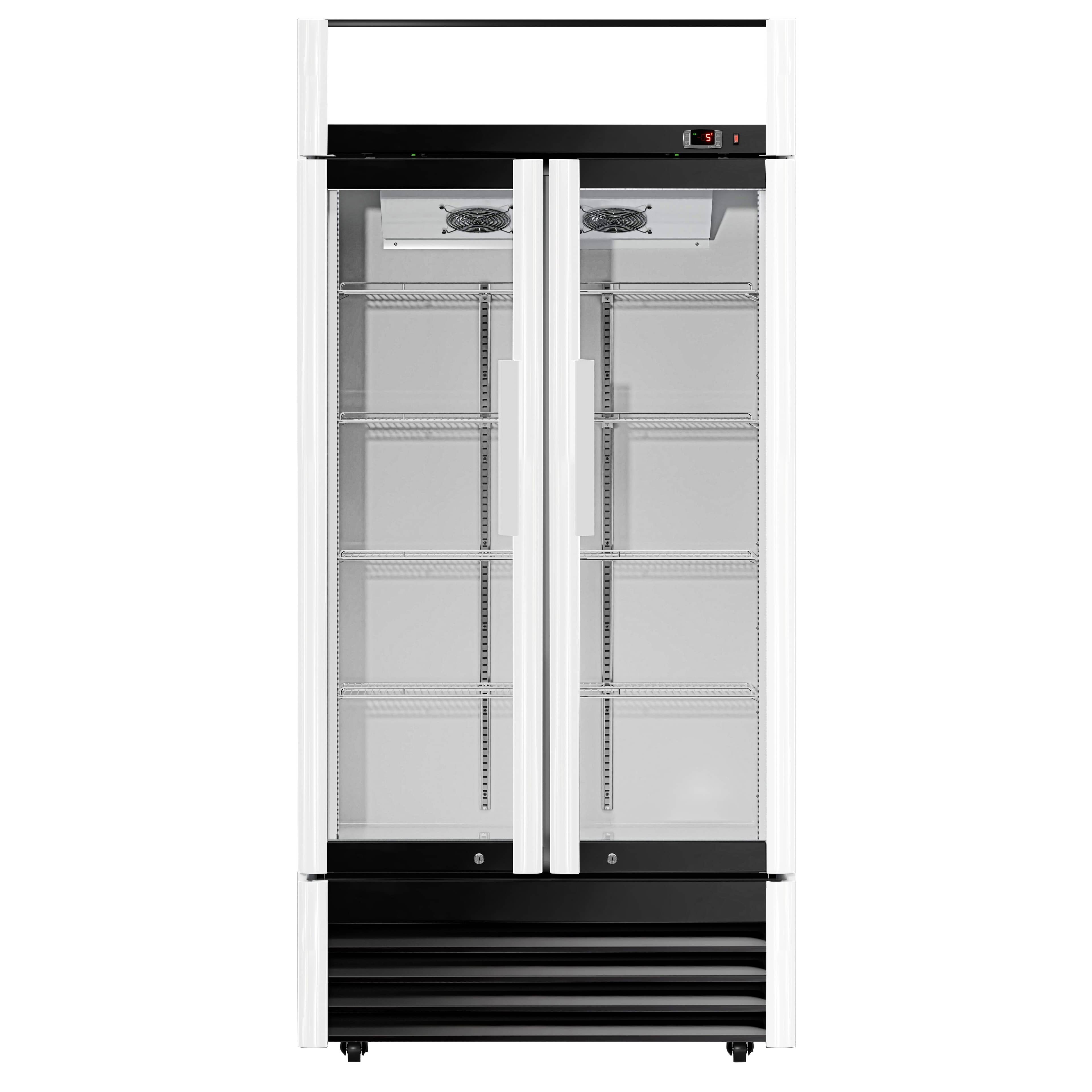 Vitrină frigorifică pentru băuturi - 630 litri - 2 uși din sticlă batante - control digital - temperatură -2/+8 °C — 6