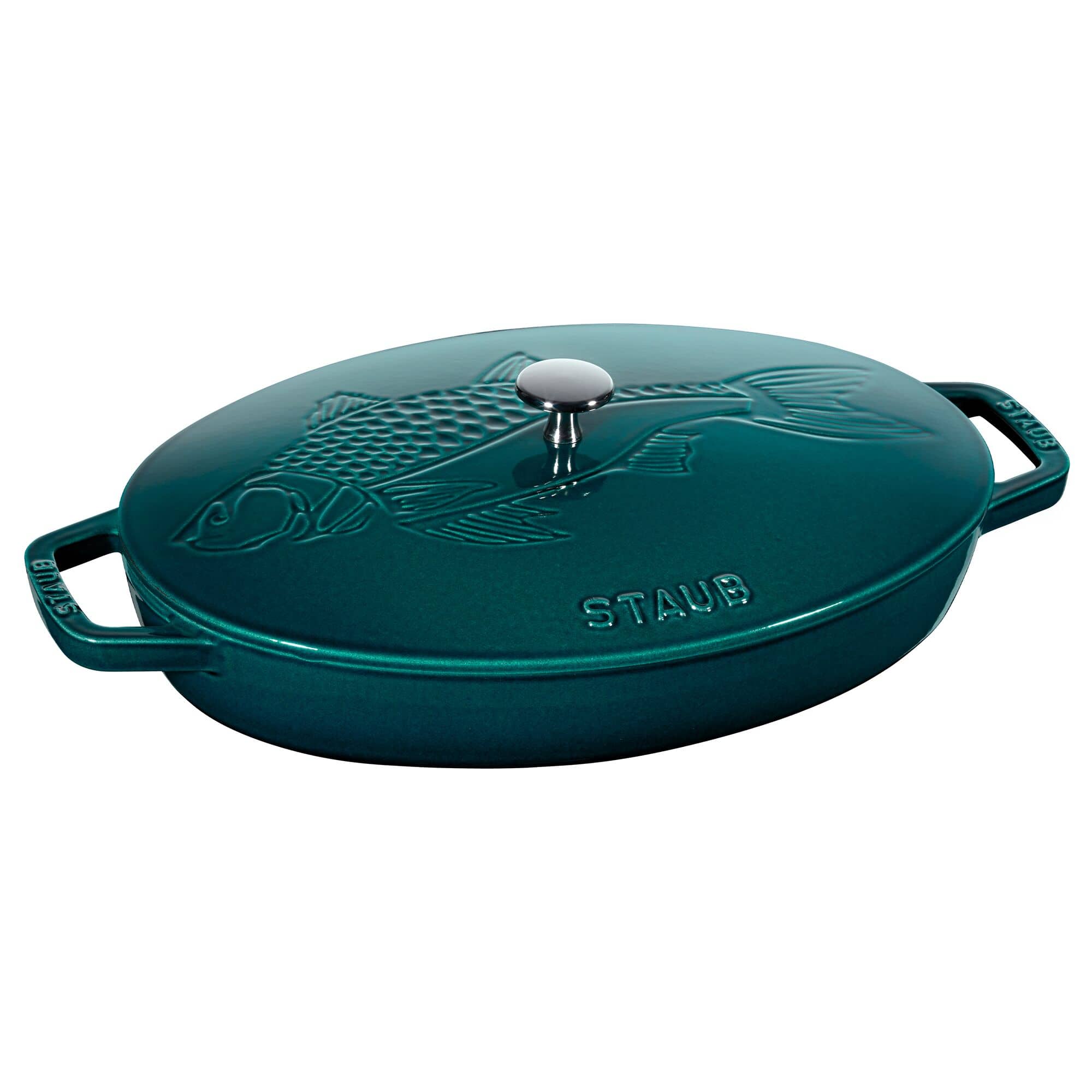 STAUB | SPECIALITIES - Tavă de cuptor cu capac - ovală - 330mm - fontă - La-Mer — 2