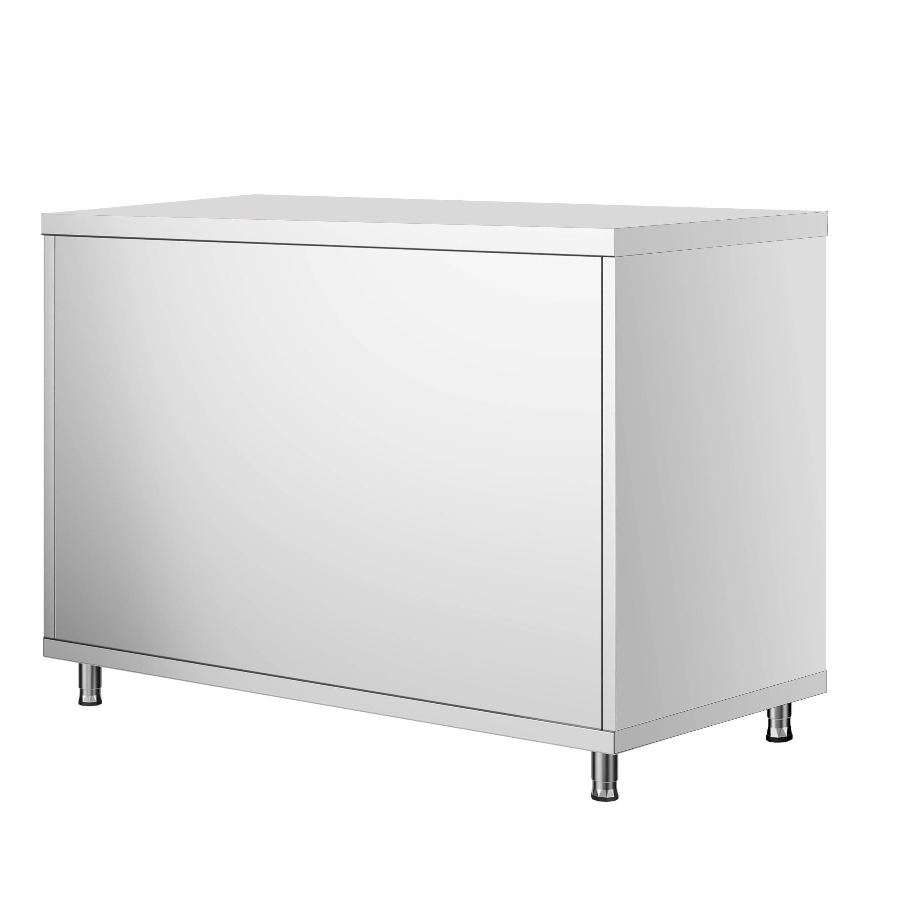 Dulap de lucru din oțel inoxidabil PREMIUM - 1000 x 600 mm - cu ușă glisantă — 6