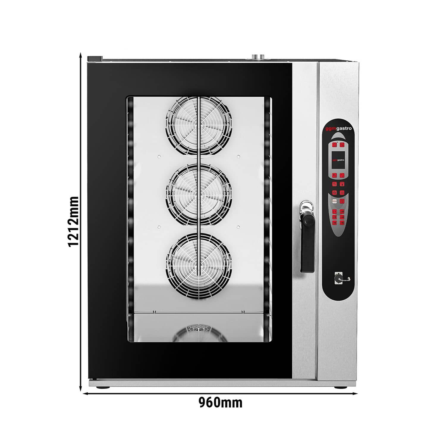 Cuptor convecție abur - Digital - Afișaj LCD de 2,4″ - 10x GN 2/1 sau 20x GN 1/1 - incl. Sistem de spălare — 3