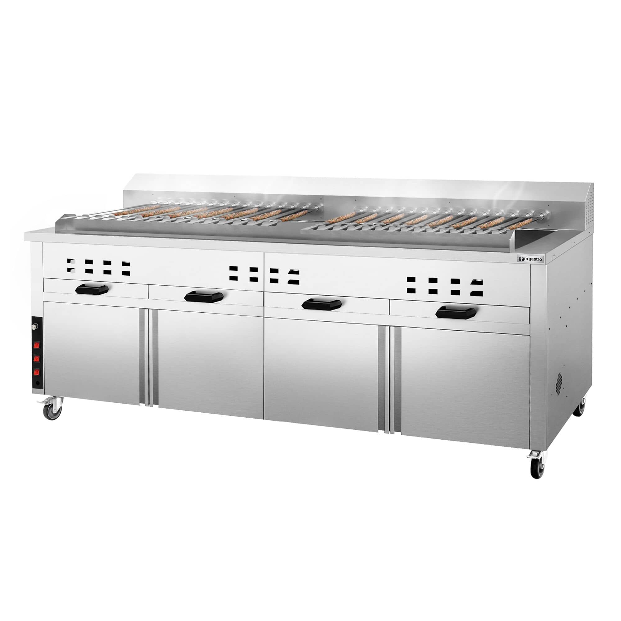 Grătar cu cărbuni – pentru Adana și Shish Kebab – pentru 30 de frigărui cu rotație automată — 4
