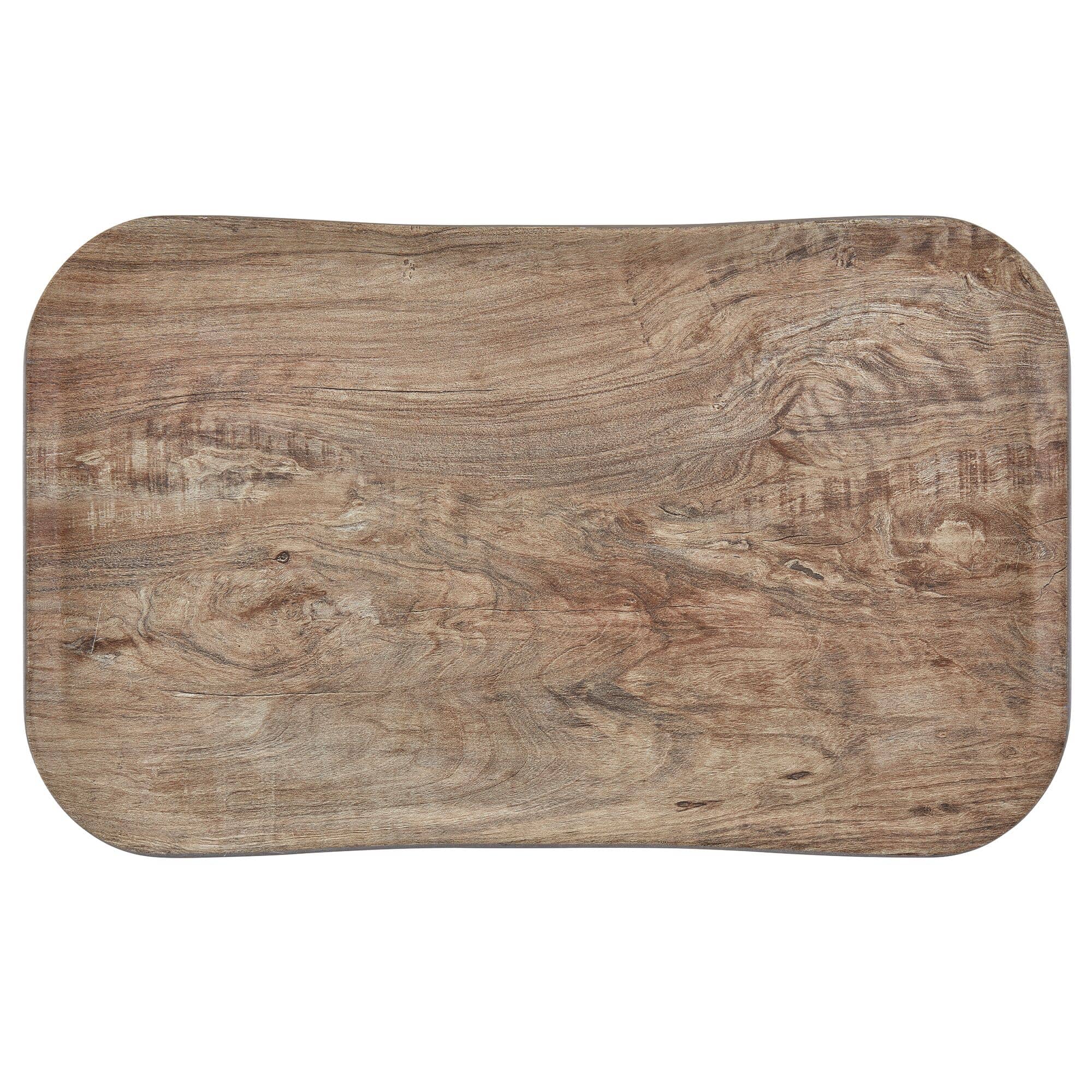 (12 bucăți) CAMBRO | CENTURY™ - Tavă din fibră de sticlă - dreptunghiulară - 530x370mm - efect lemn de măslin deschis - netedă — 2