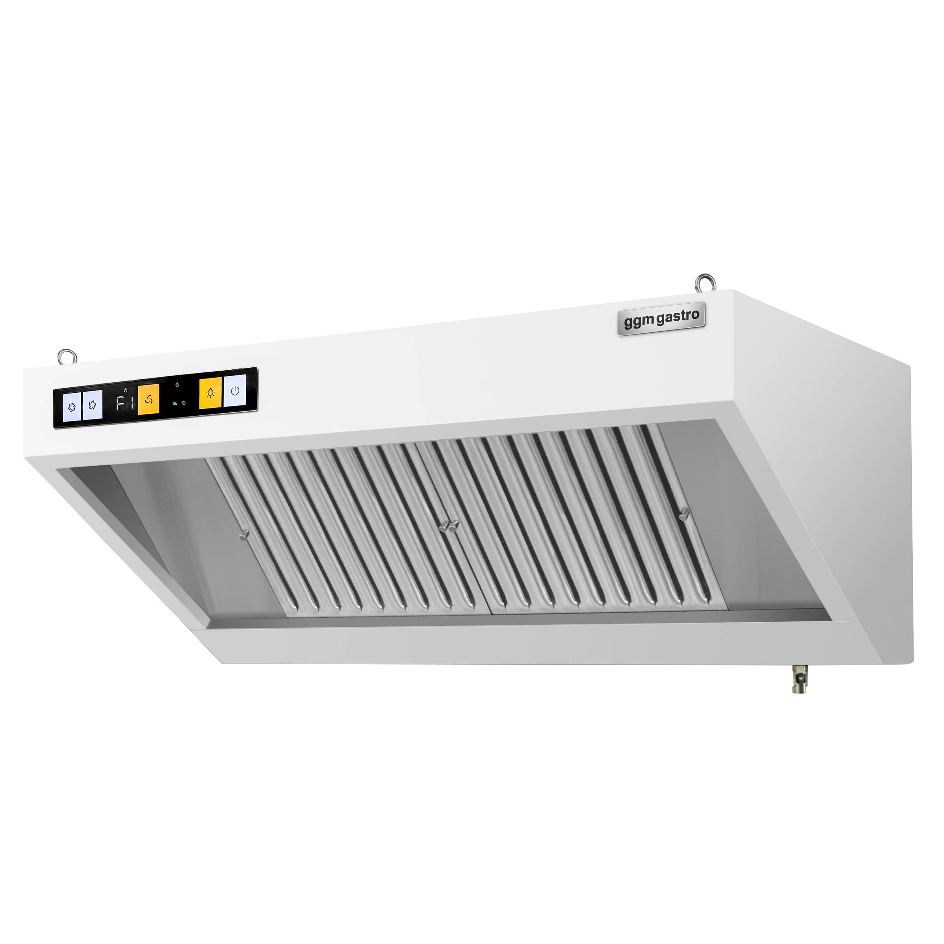 Hotă de perete cu motor - Lungime 1200 mm - adâncime 700 mm - cu regulator de turație, filtre labirint și iluminare LED — 4