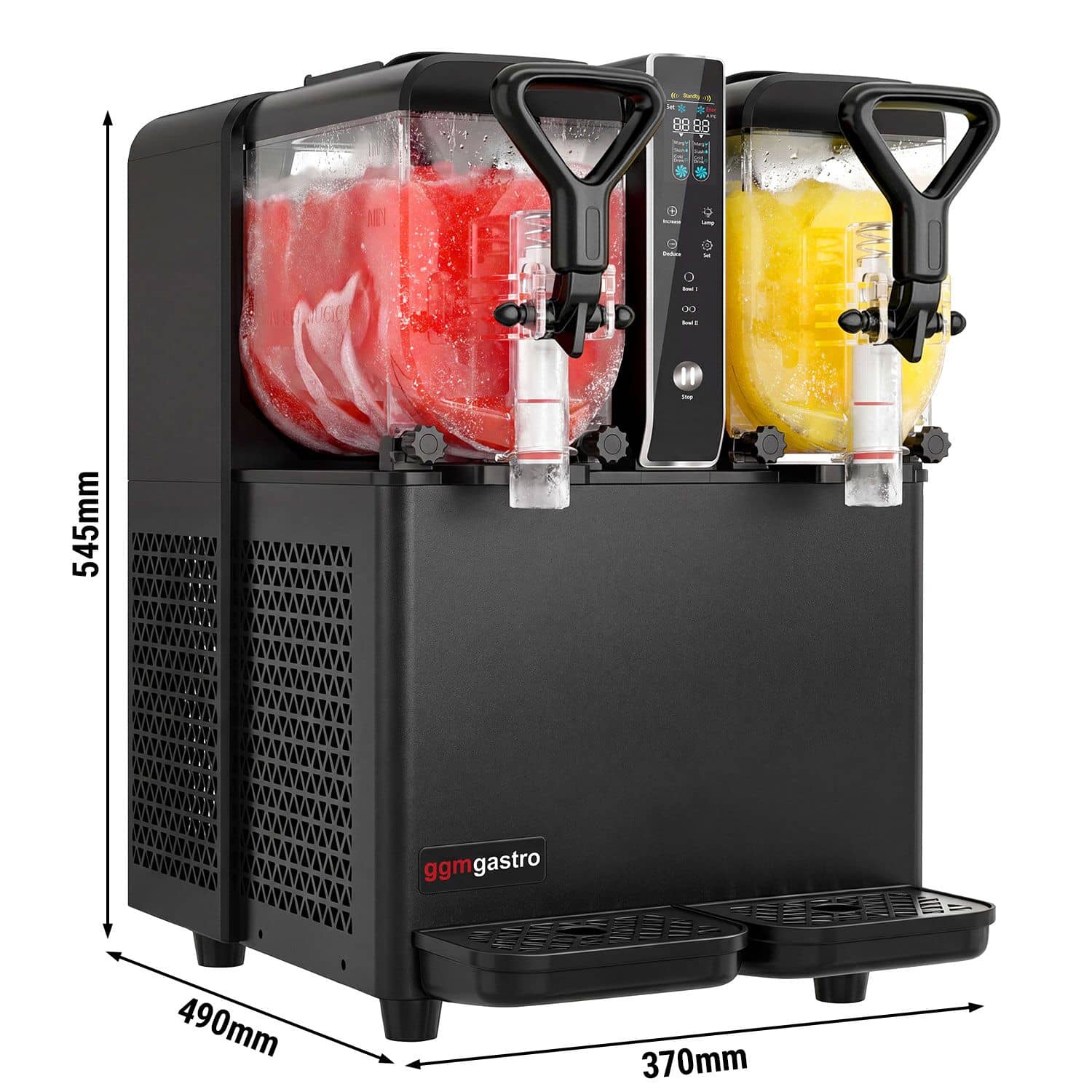 Aparat de slush - 2x 3 litri - 400 W - digital - negru/argintiu — 3