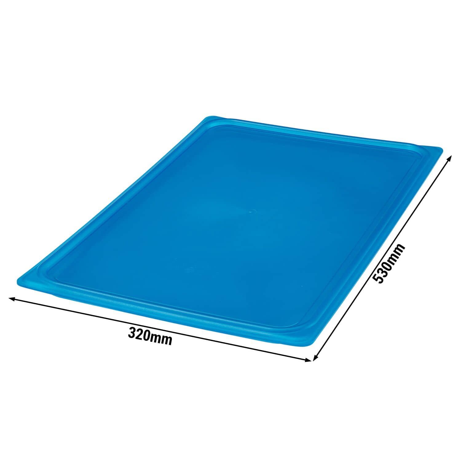 (6 bucăți) CAMBRO | SafeTrak - Capac din polipropilenă GN 1/1 - Albastru — 3