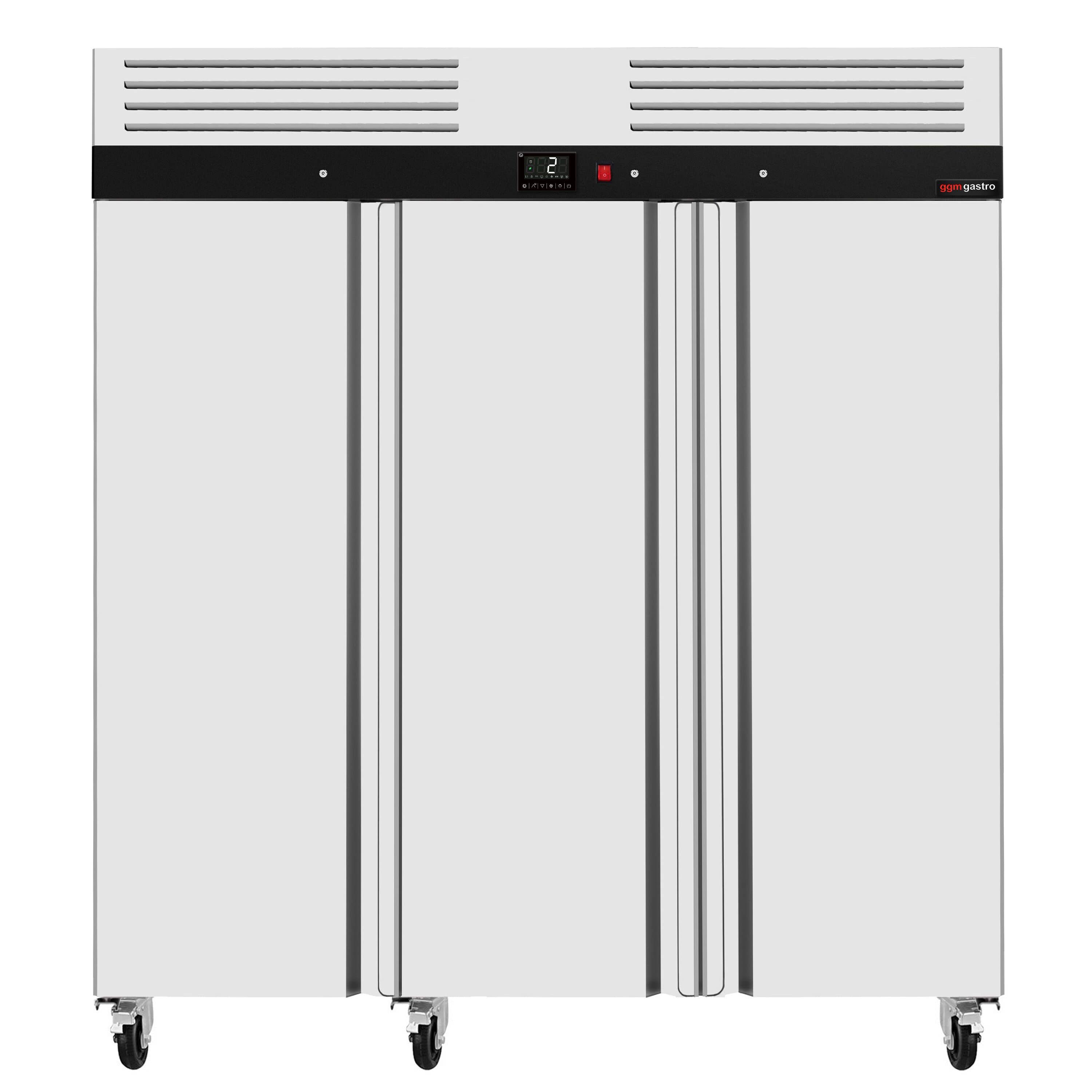 Frigider din oțel inoxidabil ECO – 1590 litri – cu 3 uși din oțel inoxidabil – interiorul ușii din plastic — 6