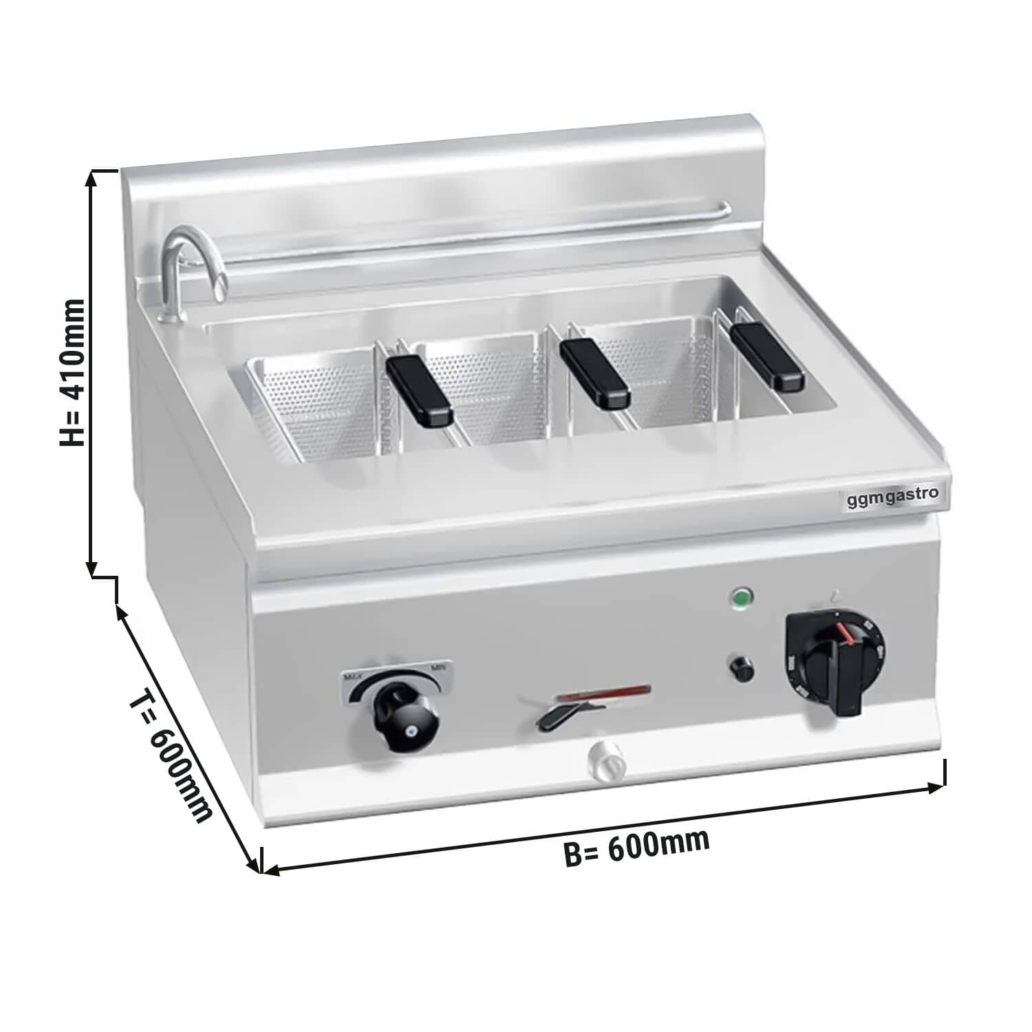 Fierbător electric pentru paste cu robinet - 25 litri - 8,25 kW — 3